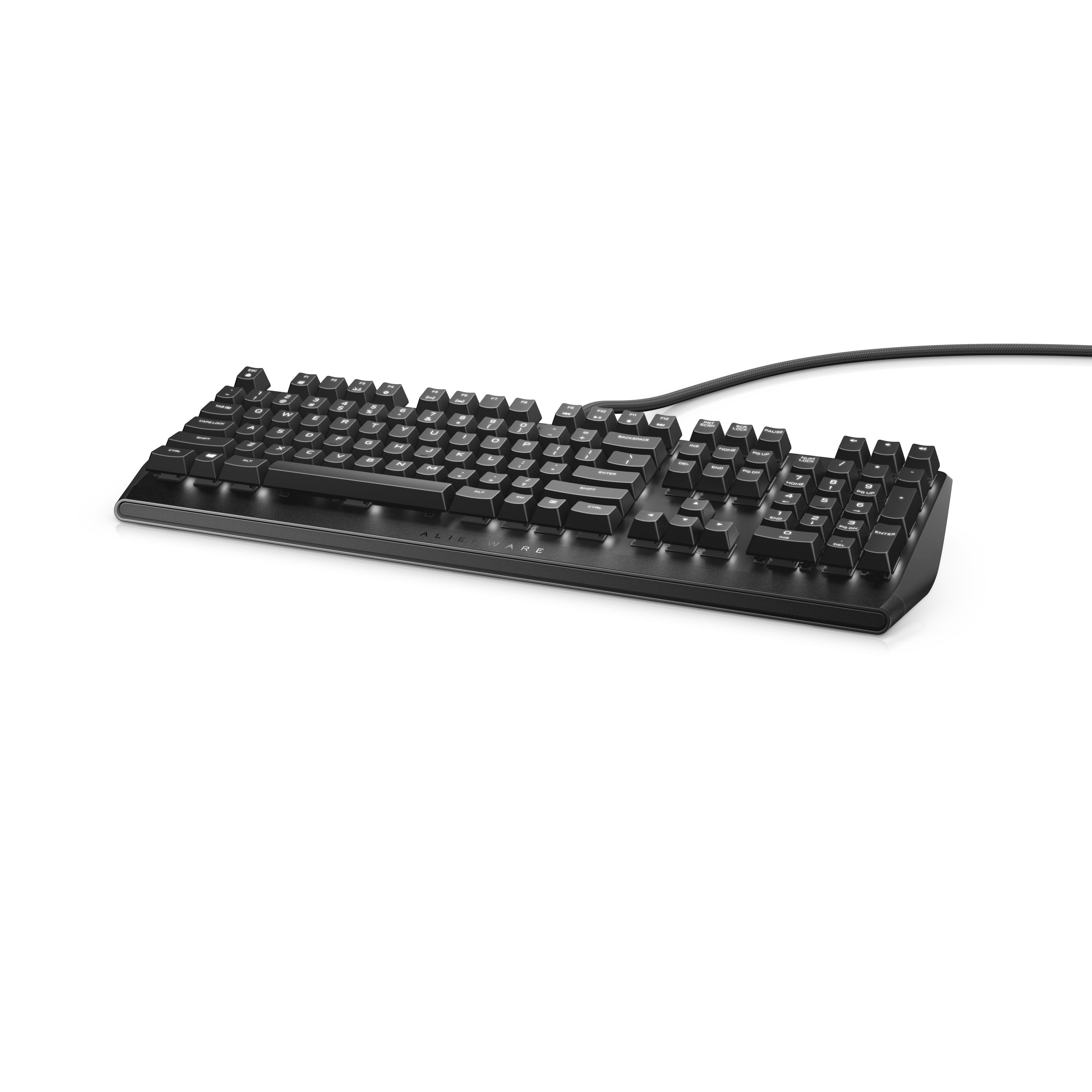 Dell Alienware AW310K, Volle Größe (100%), Kabelgebunden, USB, Mechanischer Switch, LED, Schwarz