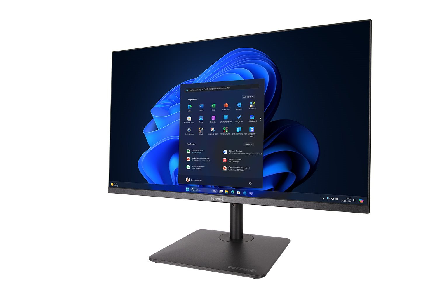 TERRA ALL-IN-ONE-PC 2401 - All-in-One (Komplettlösung) - Core 3 100U / 1.2 GHz - RAM 16 GB - SSD 500