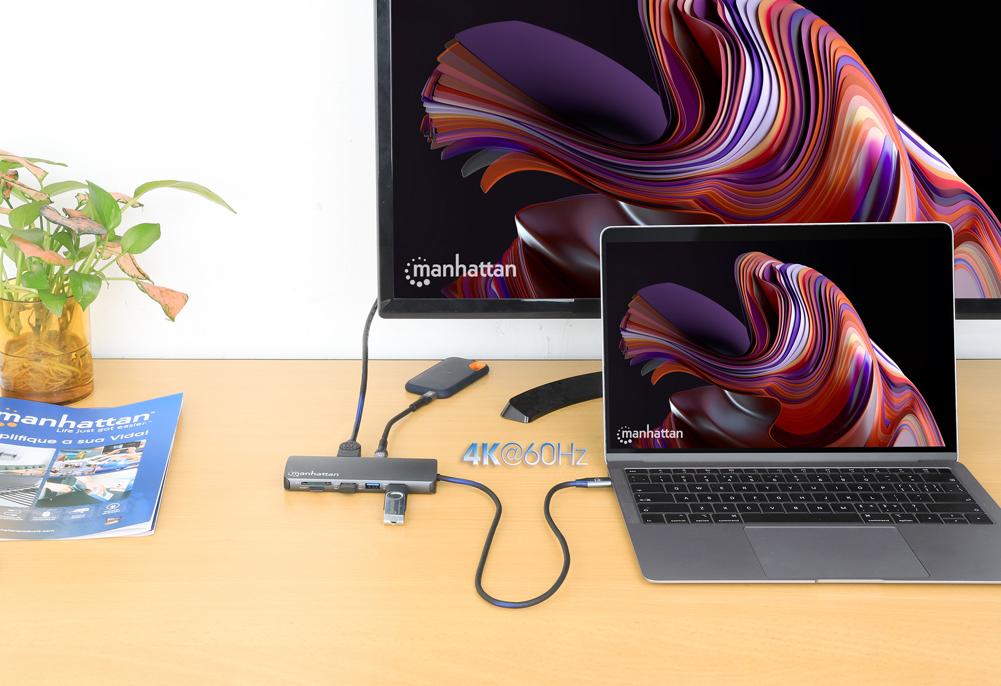 Manhattan Dockingstation - USB-C 3.2 Gen 1