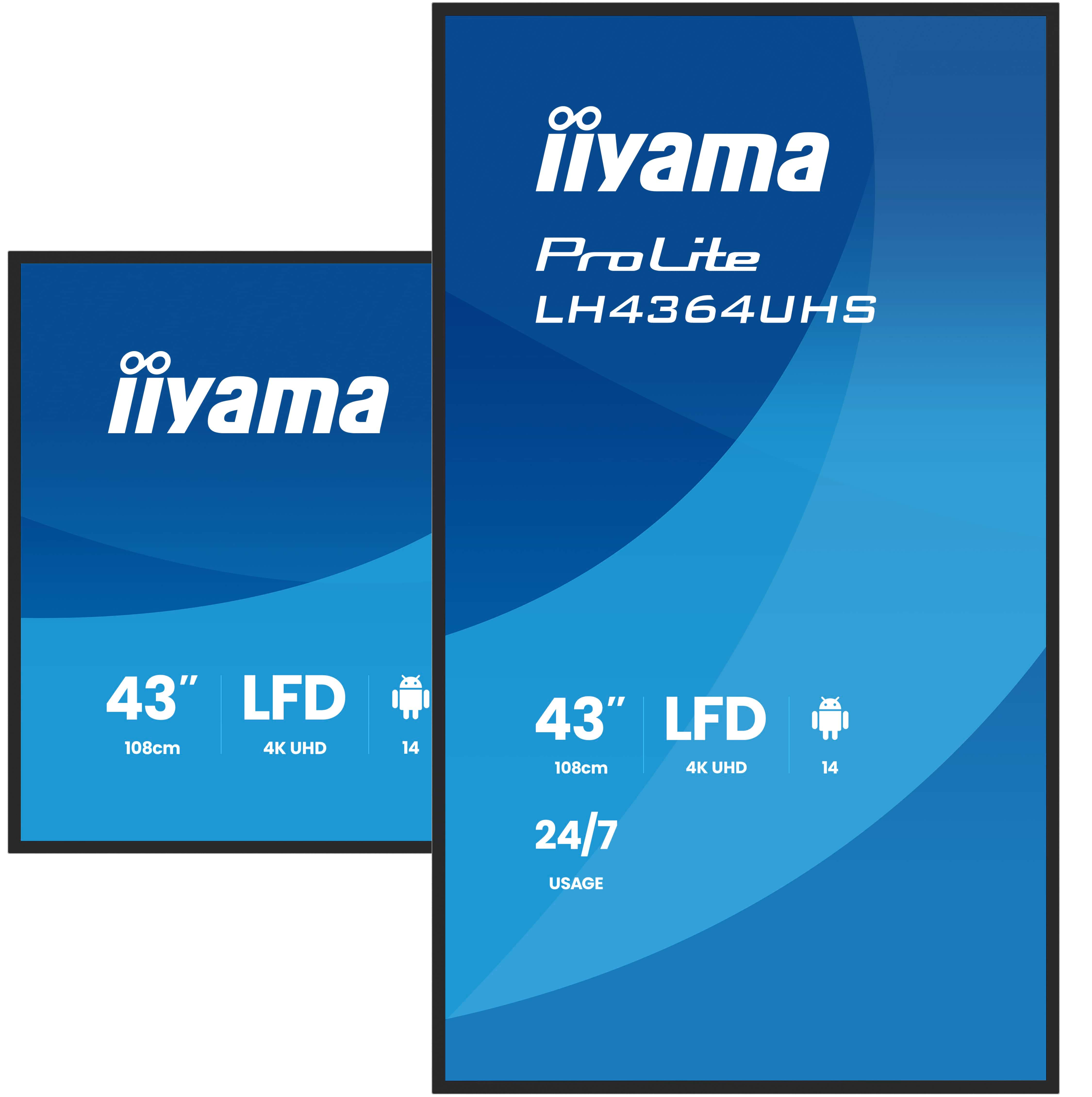 Iiyama ProLite LH4364UHS-B1AG - 109 cm (43") Diagonalklasse (108 cm (42.5")
