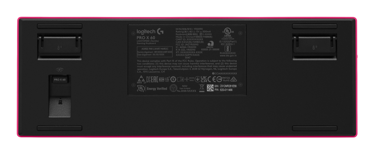 Logitech G PRO X 60 - Tastatur - Gaming - 60%