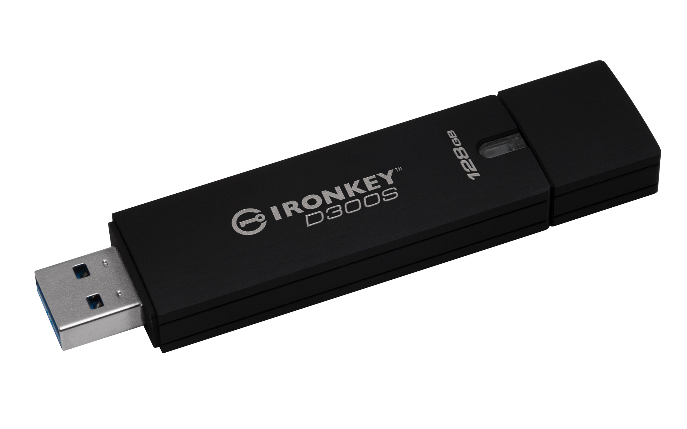 Kingston IronKey 128GB D300S AES 256 XTS verschlüsselter USB-Stick, 128 GB, USB Typ-A, 3.2 Gen 1 (3.