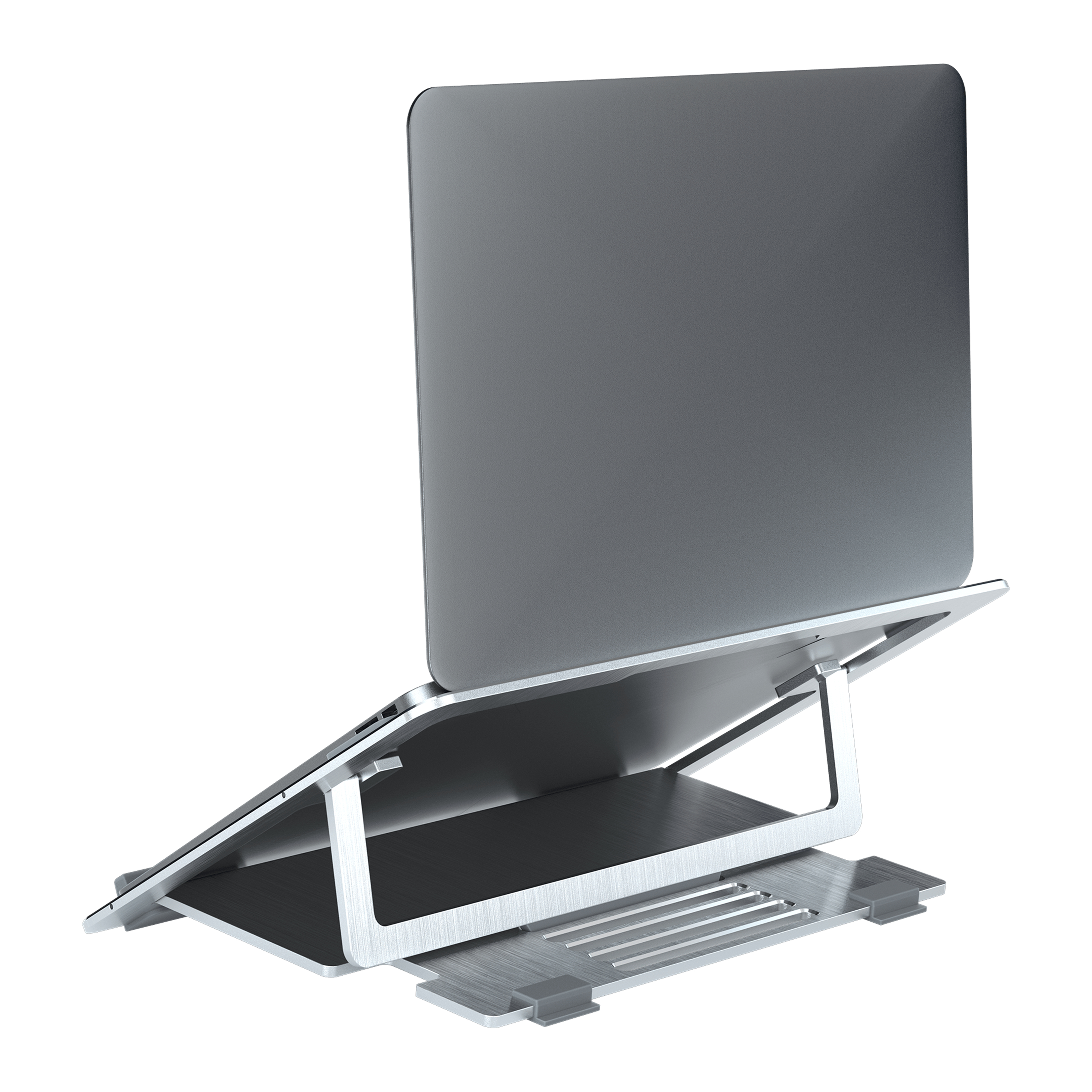 Cooler Master ErgoStand Air, Silber, 25,4 cm (10 Zoll), 39,6 cm (15.6 Zoll), Aluminium, Gummi, 20 kg
