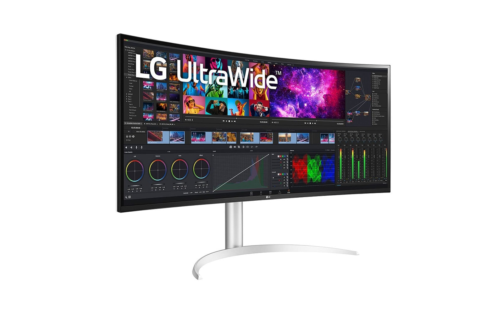 LG UltraWide 40WP95XP-W - LED-Monitor - gebogen - 101.6 cm (40")