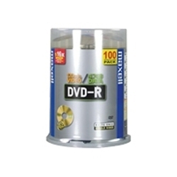 Maxell 100 x DVD-R - 4.7 GB 16x - Cakebox