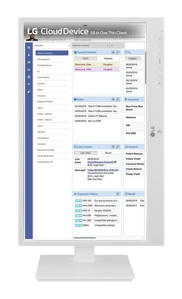 LG 24CR671N-2P, 60,5 cm (23.8"), Full HD, Intel® Pentium®, 8 GB, 256 GB, Weiß