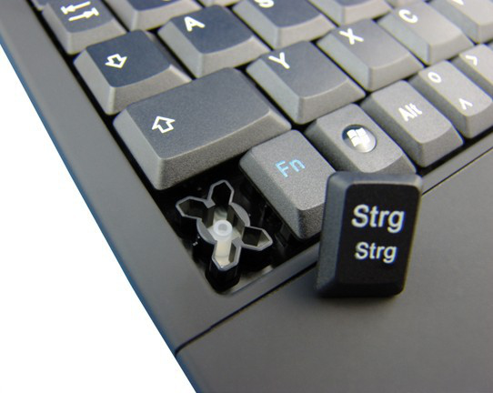KeySonic ACK-540U+ (DE), Mini, Kabelgebunden, USB, QWERTZ, Schwarz