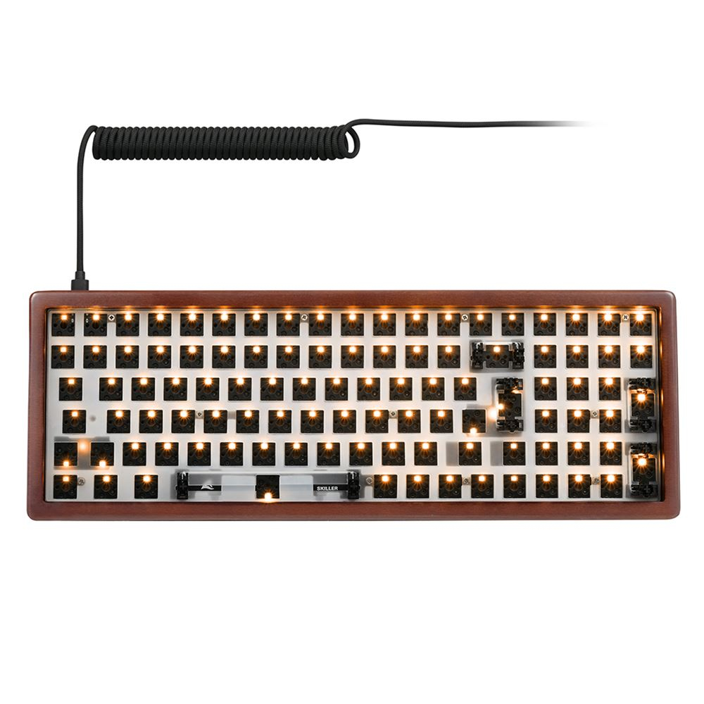 Sharkoon SKILLER SGK50 S2, 96%, Kabelgebunden, USB, RGB-LED, Holz