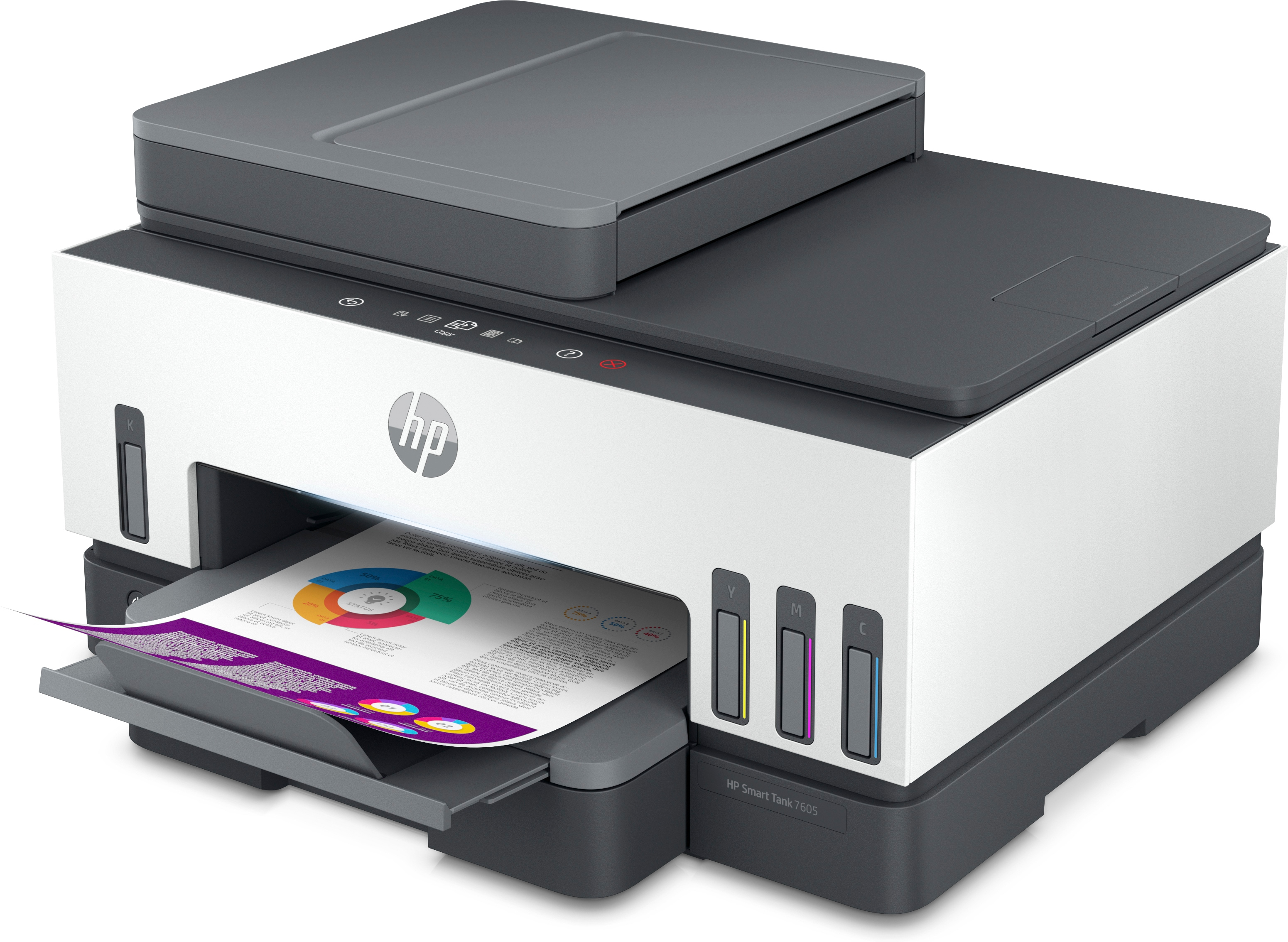 HP Smart Tank 7605 All-in-One - Multifunktionsdrucker - Farbe - Tintenstrahl - wiederbefüllbar - Let