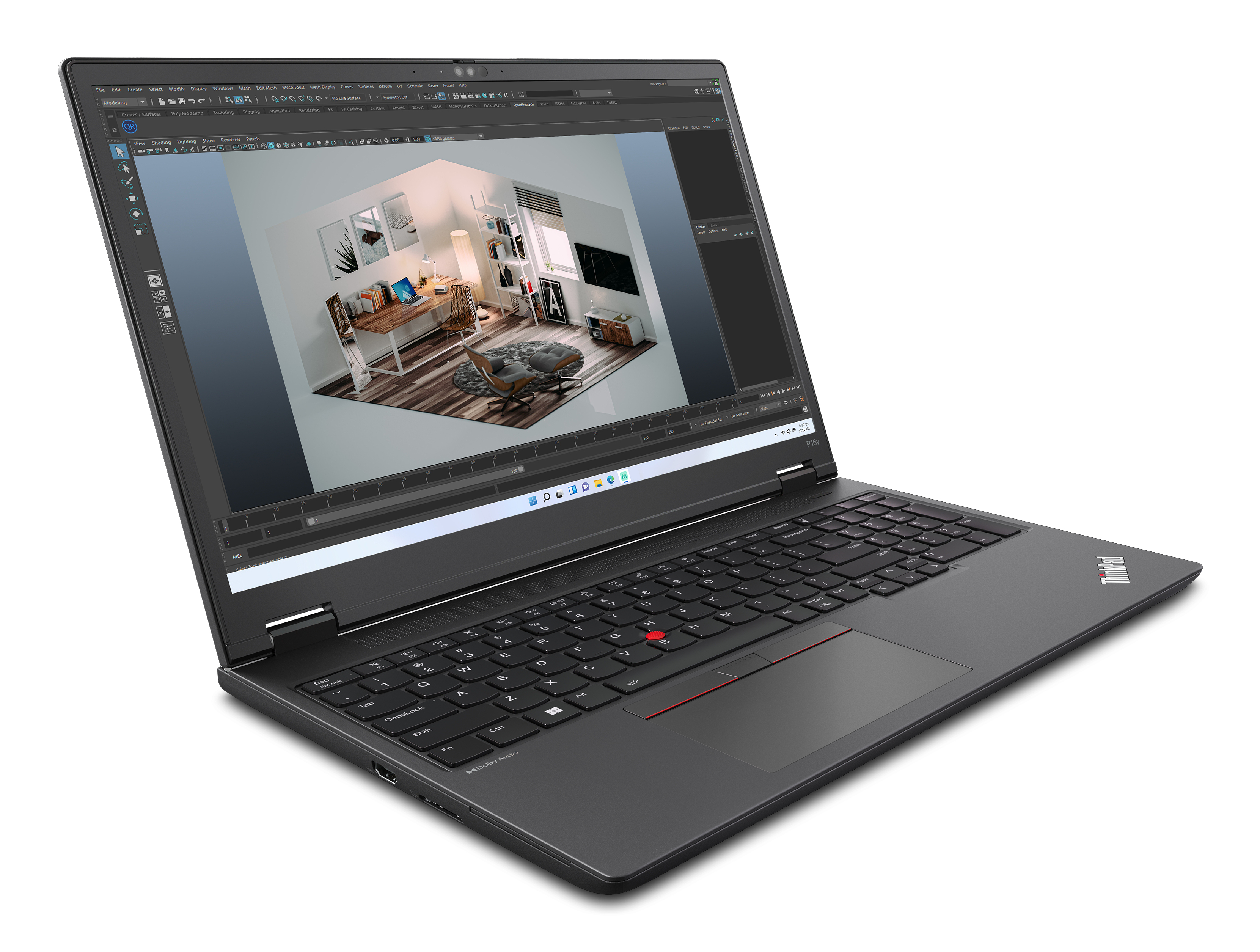 Lenovo ThinkPad P16v Gen 2, 16" WUXGA, Core Ultra 7 165H, 32GB RAM, 512GB SSD, RTX 500 Ada, W11P