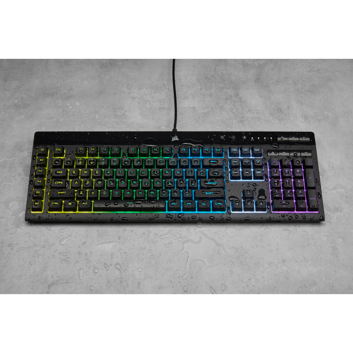 Corsair Gaming K55 RGB PRO Tastatur, USB, QWERTZ, IP42