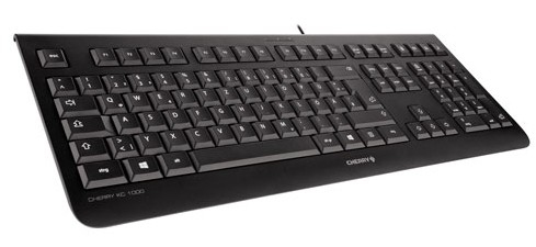 Cherry KC 1000 - Tastatur - Schweizerisch - Schwarz