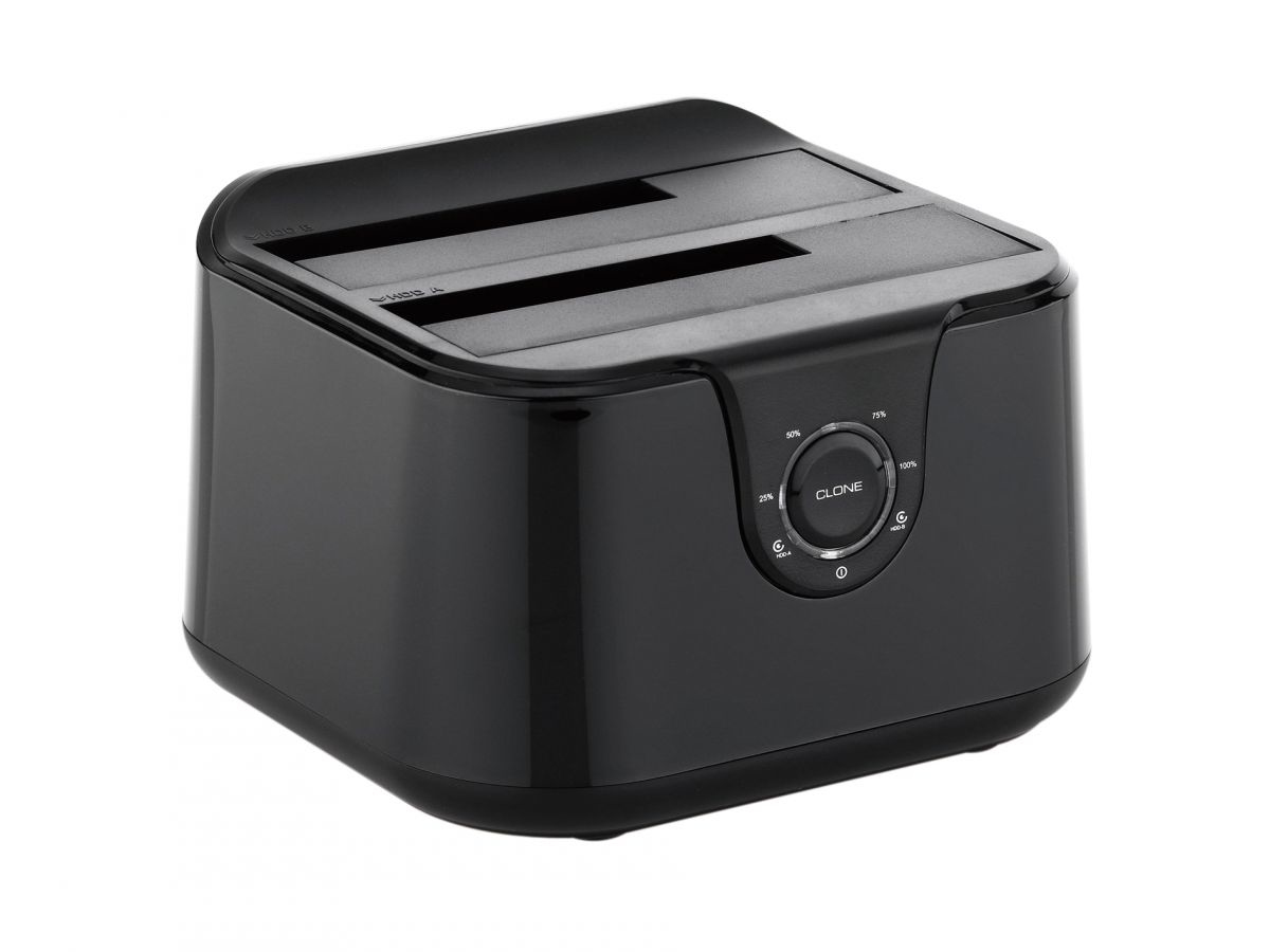 Conceptronic DONN12B Dual Bay - HDD-Dockingstation mit Ein/Aus-Schalter Schächte: 2 - 2,5" / 3,5" ge