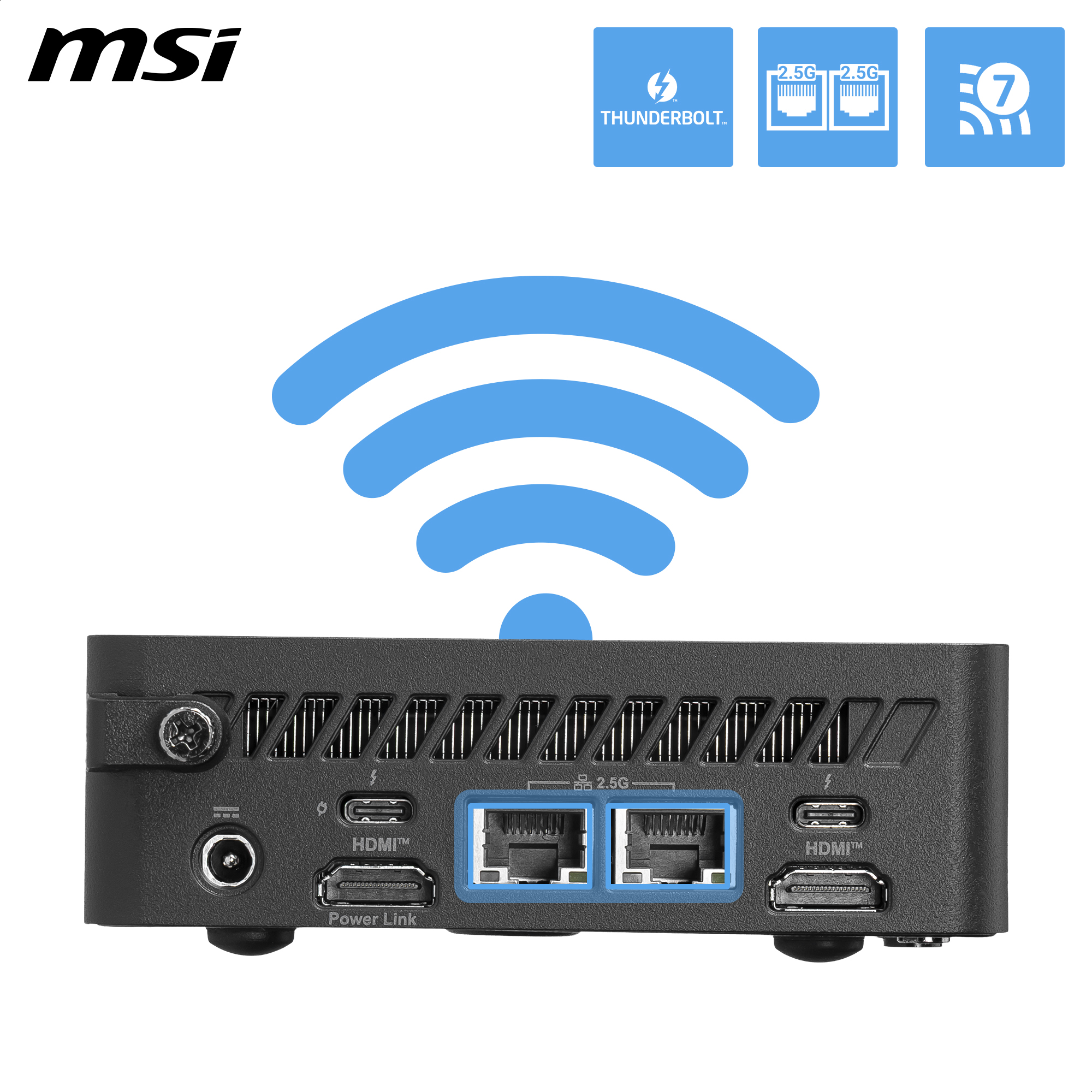 MSI Cubi NUC AI+ 3MG-008DE, Core Ultra 5 322, 16GB, 512GB, Wi-Fi 7, Win11 Pro