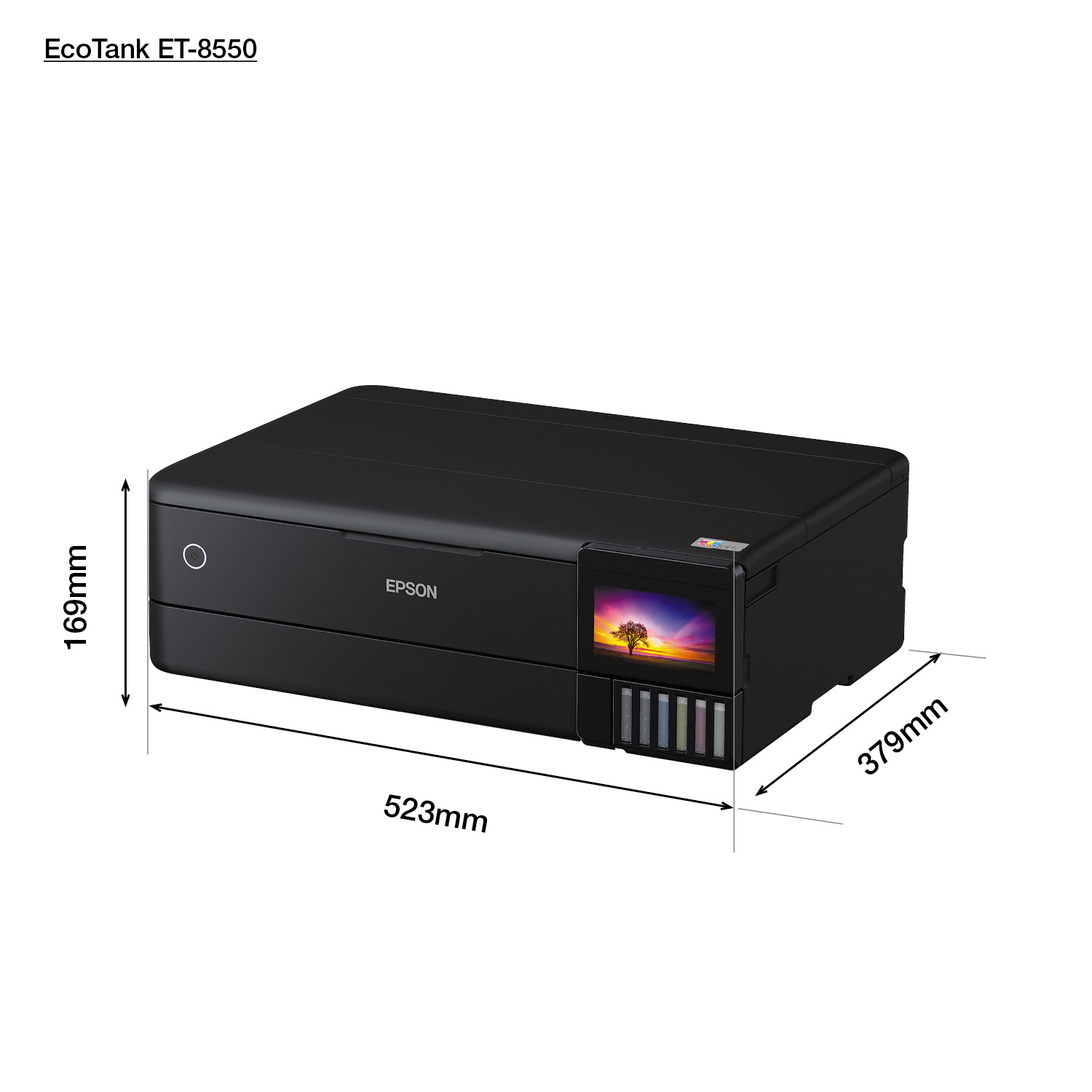 Epson EcoTank ET-8550 - Multifunktionsdrucker - Farbe - Tintenstrahl - wiederbefüllbar - A3 (Medien)