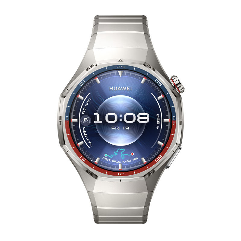 Huawei Watch GT 6 Pro - 46 mm - titanium alloy - intelligente Uhr mit Riemen - Titan - Silber - Hand