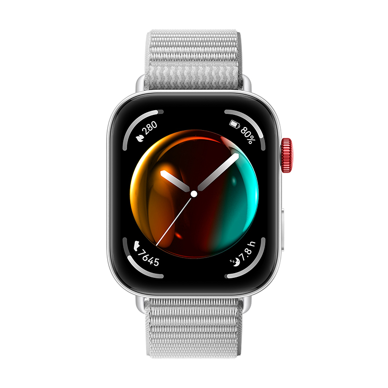 Huawei Watch Fit 3 - Aluminiumlegierung - intelligente Uhr mit Riemen - Nylon - grau - Handgelenkgrö