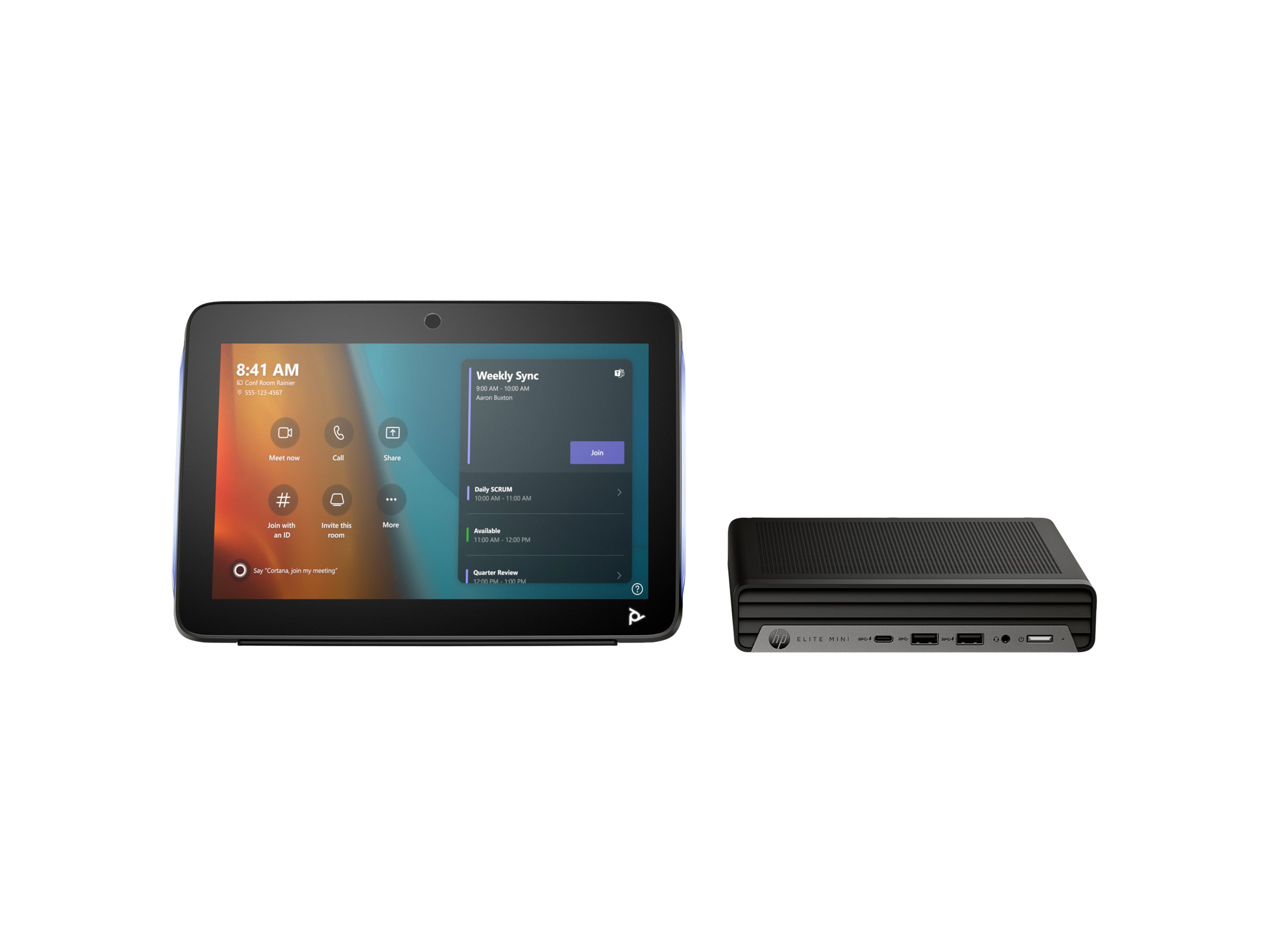 HP Mini Conference G9 - Mini Desktop - Core i7 12700T / 1.4 GHz - vPro - RAM 16 GB - SSD 256 GB - NV