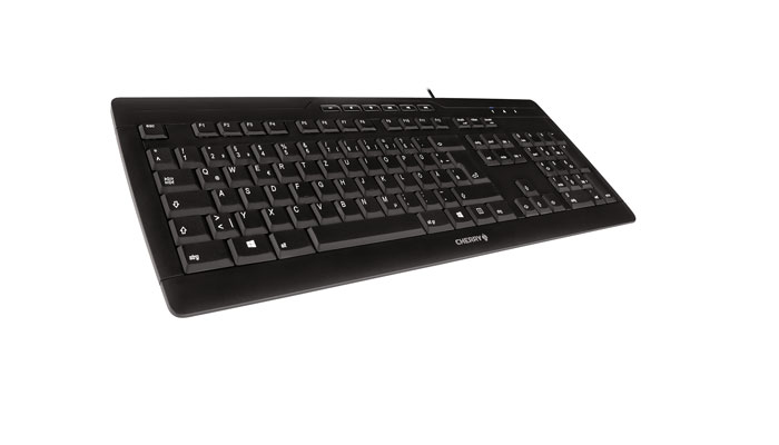 Cherry STREAM 3.0, Volle Größe (100%), Kabelgebunden, USB, QWERTZ, Schwarz