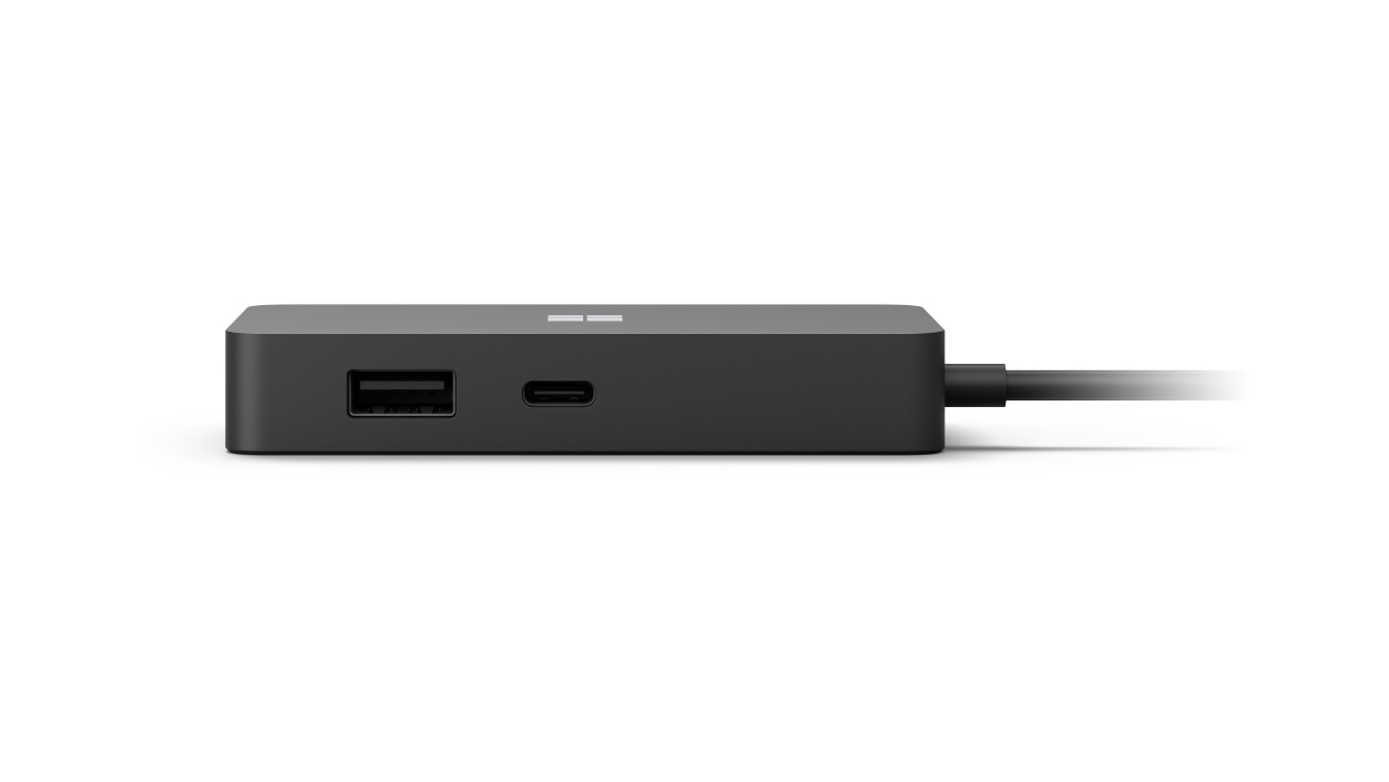 Microsoft Surface USB-C Travel Hub, Kabelgebunden, USB 3.2 Gen 2 (3.1 Gen 2) Type-C, 10,100,1000 Mbi