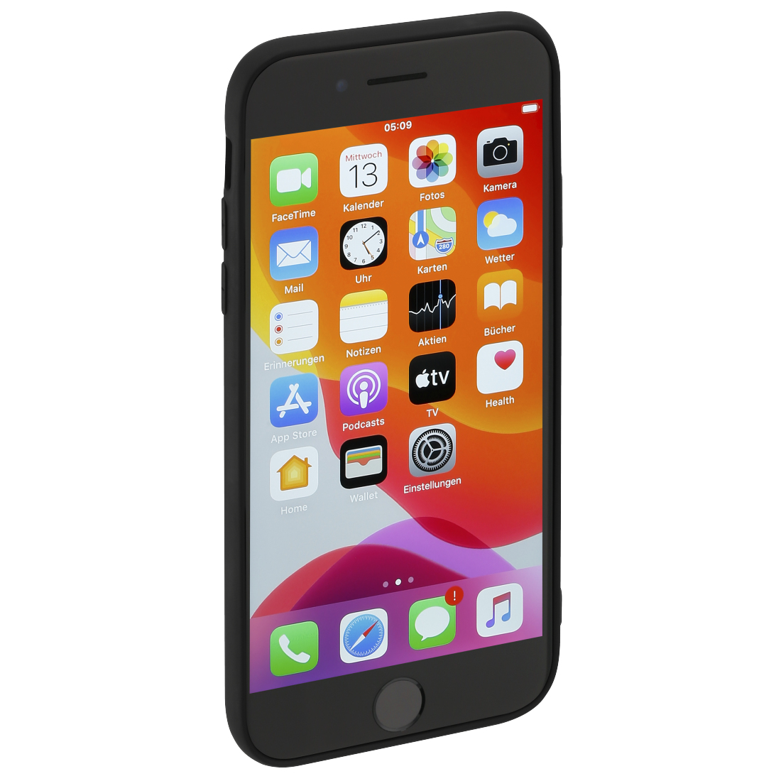 Hama "Finest Feel", Cover, Apple, iPhone 6/6s/7/8/SE 2020, 11,9 cm (4.7"), Schwarz