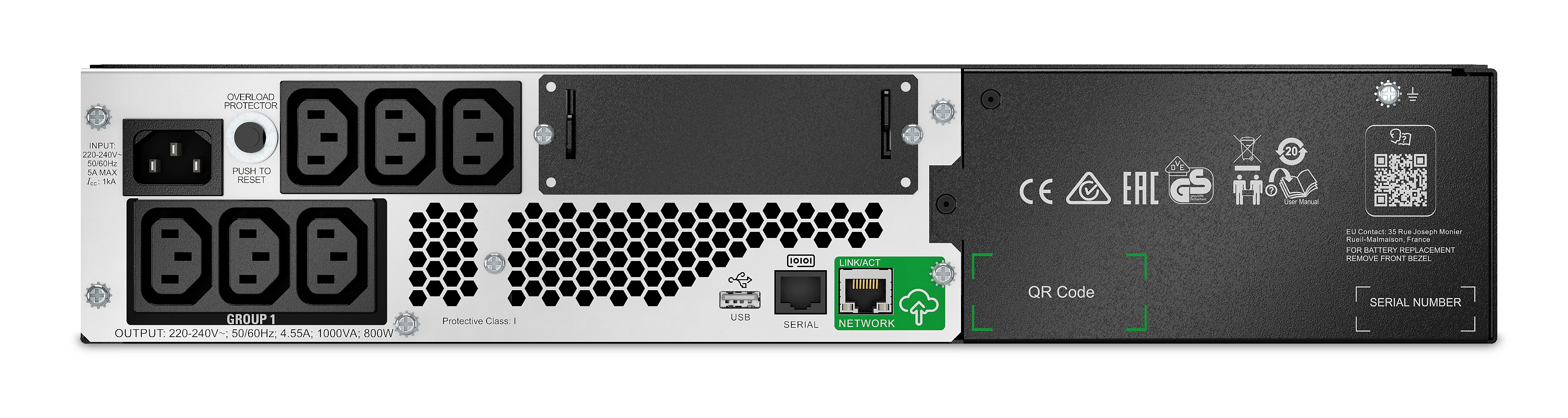 APC Smart-UPS Li-Ion 1000VA Short Depth with SmartConnect - USV (Rack - einbaufähig)