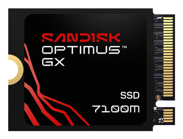 SanDisk Optimus GX 7100M - SSD - 2 TB - intern - M.2 2230 - PCIe 4.0 x4 (NVMe)