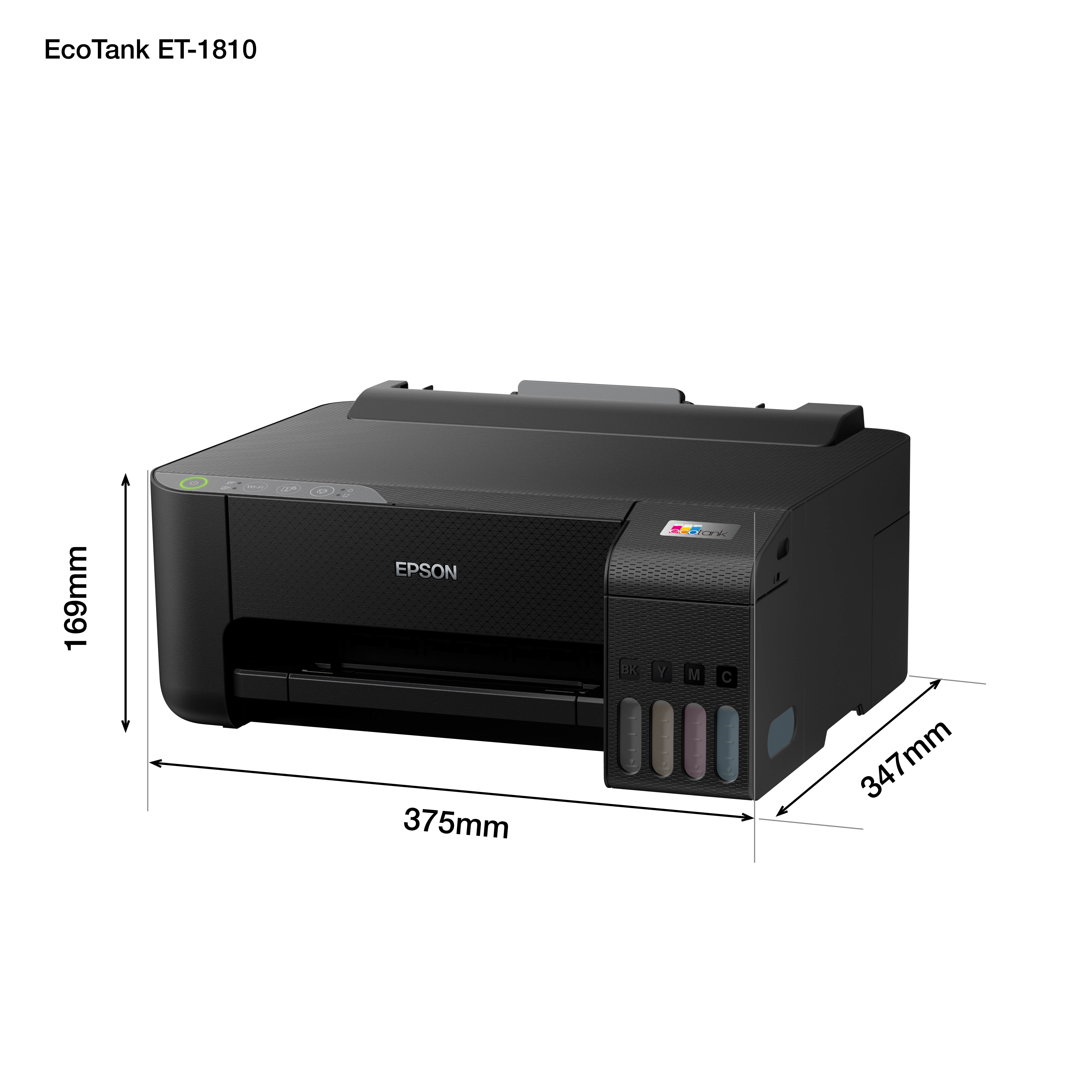 Epson EcoTank ET-1810 - Drucker - Farbe - Tintenstrahl - wiederbefüllbar - A4 - 5760 x 1440 dpi - bi