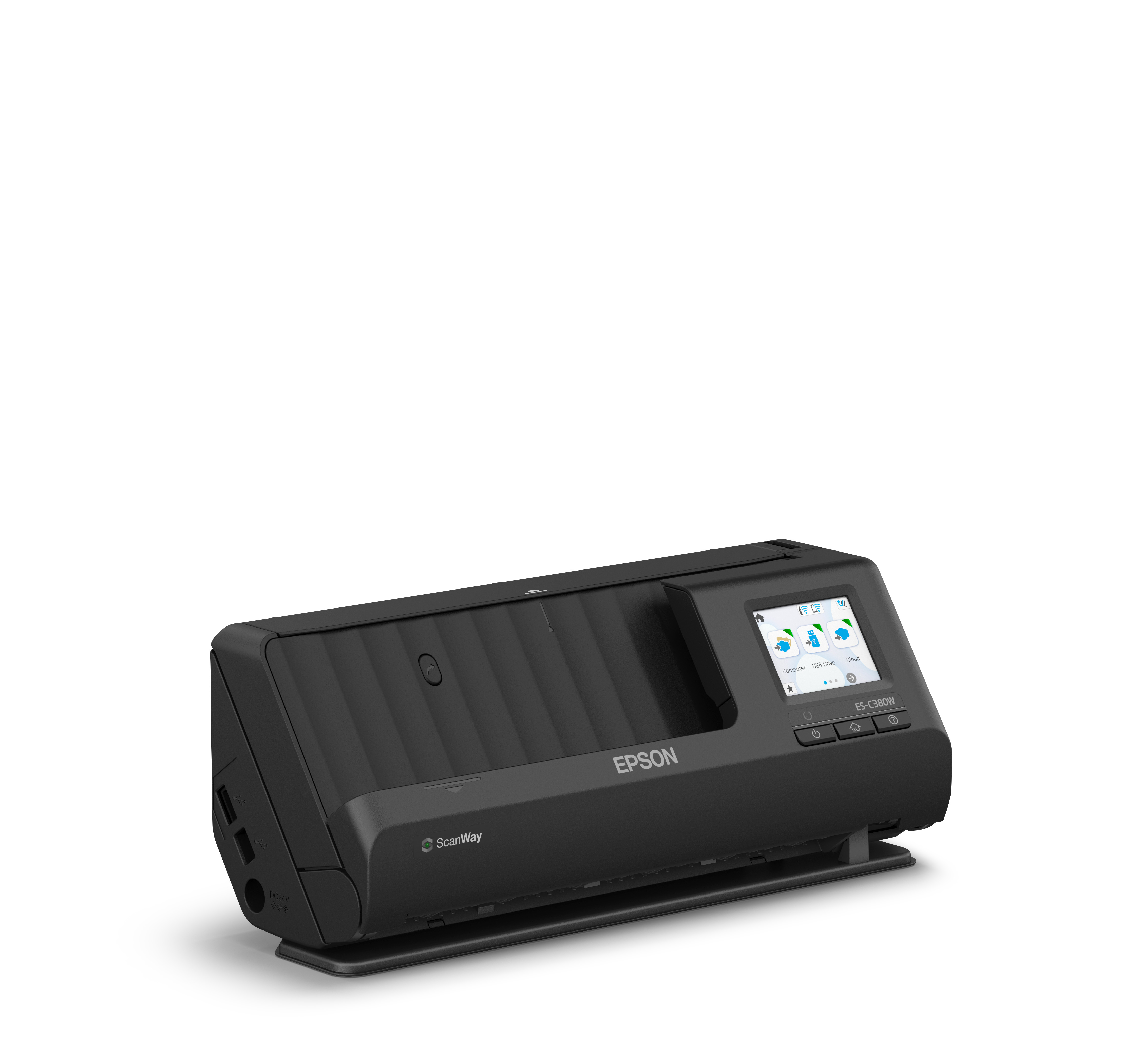 Epson ES-C380W - Einzelblatt-Scanner - Duplex - A4/Legal - 600 dpi x 600 dpi - automatischer Dokumen