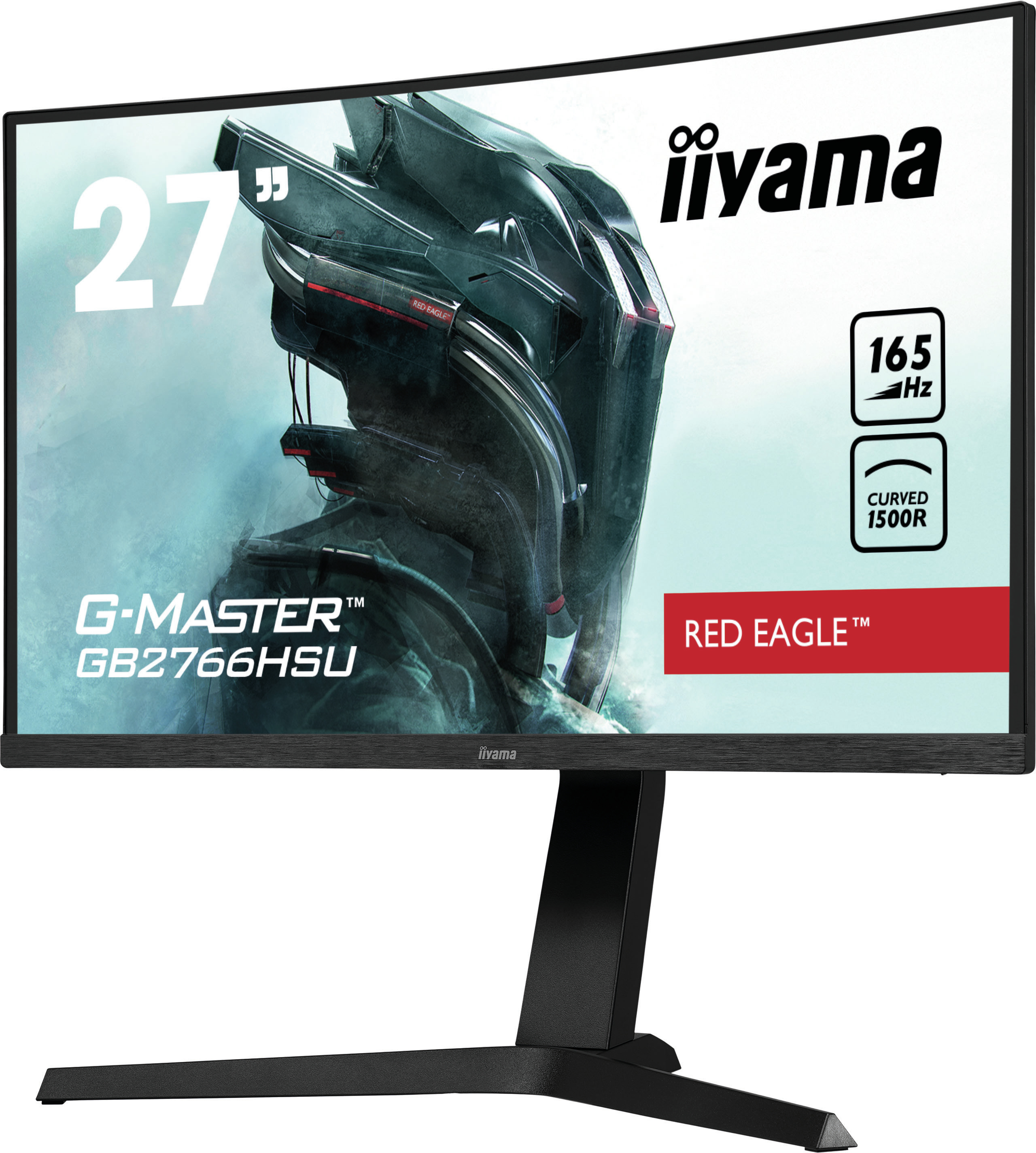 iiyama G-Master GB2766HSU-B1 Red Eagle Curved-Monitor 68.5cm (27") Full HD, VA, 1ms, HDMI, DP