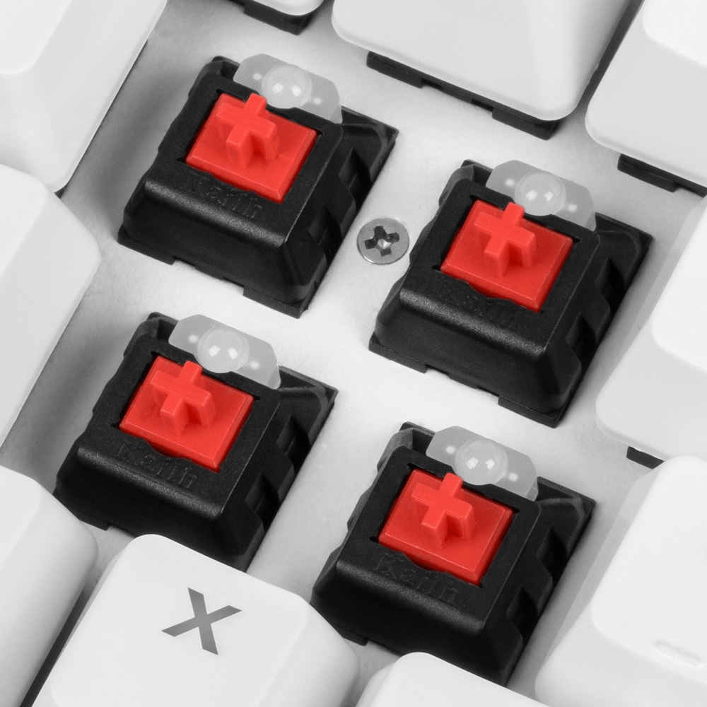 Sharkoon SKILLER SGK3, Kabelgebunden, USB, Mechanischer Switch, QWERTZ, RGB-LED, Weiß
