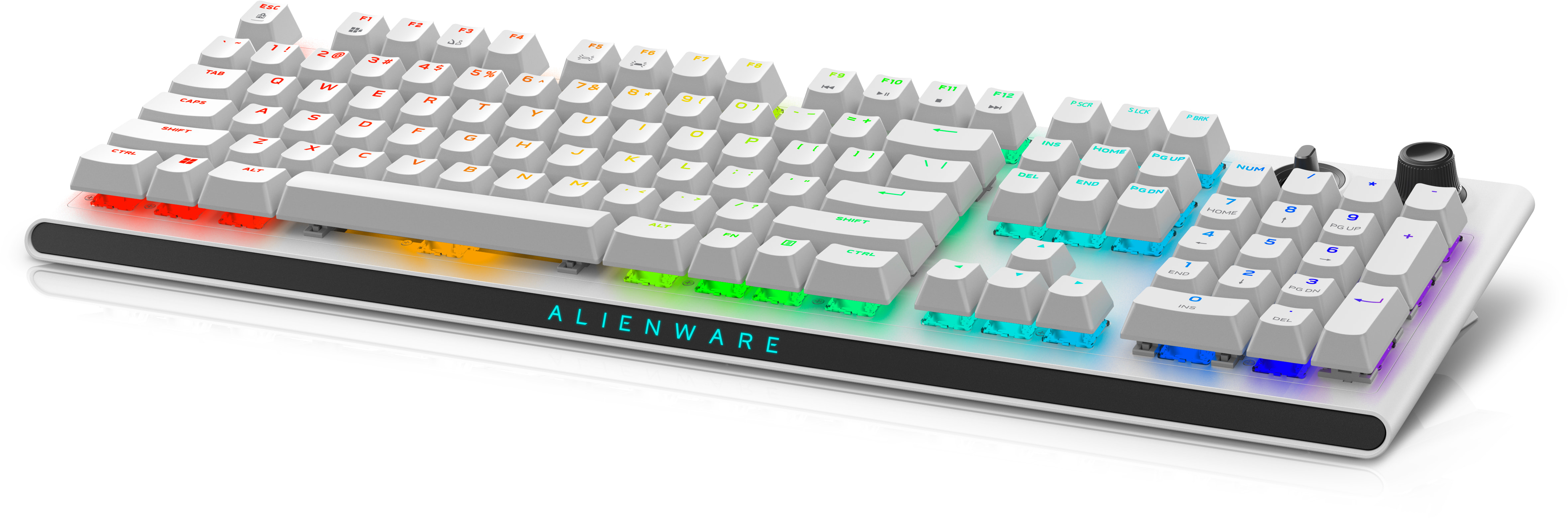 Dell Alienware Tri-Mode AW920K, Volle Größe (100%), Verkabelt & Kabellos, USB + RF Wireless + Blueto