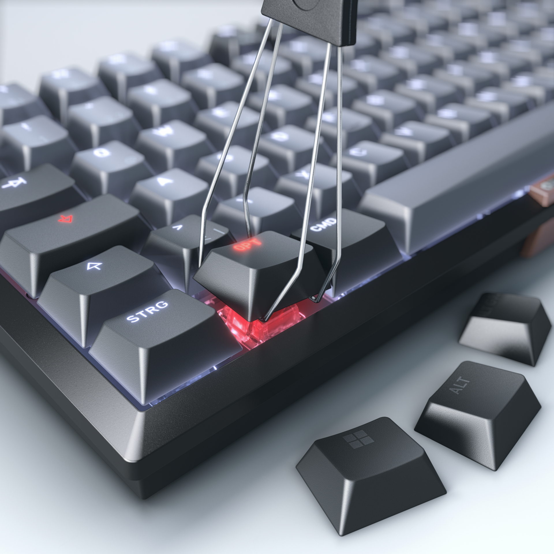 Cherry KW 300 MX - Tastatur - 75% - compact
