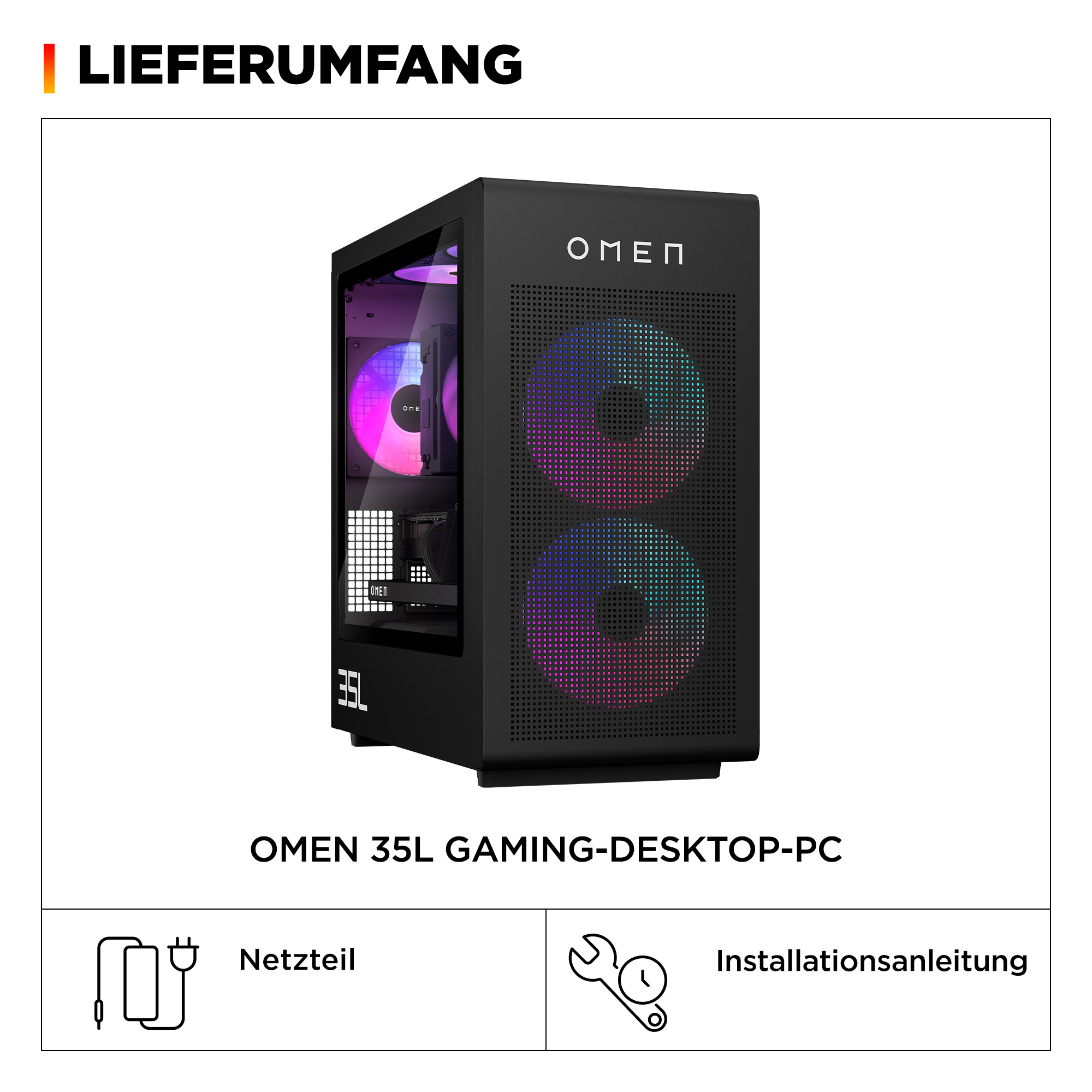 HP OMEN 35L GT16-1173ng, 4,7 GHz, AMD Ryzen? 7, 9800X3D, 64 GB, 2 TB, Windows 11 Home