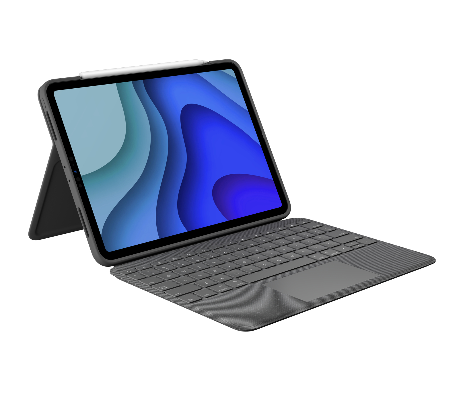 Logitech Folio Touch - Tastatur und Foliohülle - mit Trackpad - hinterleuchtet - Apple Smart connect