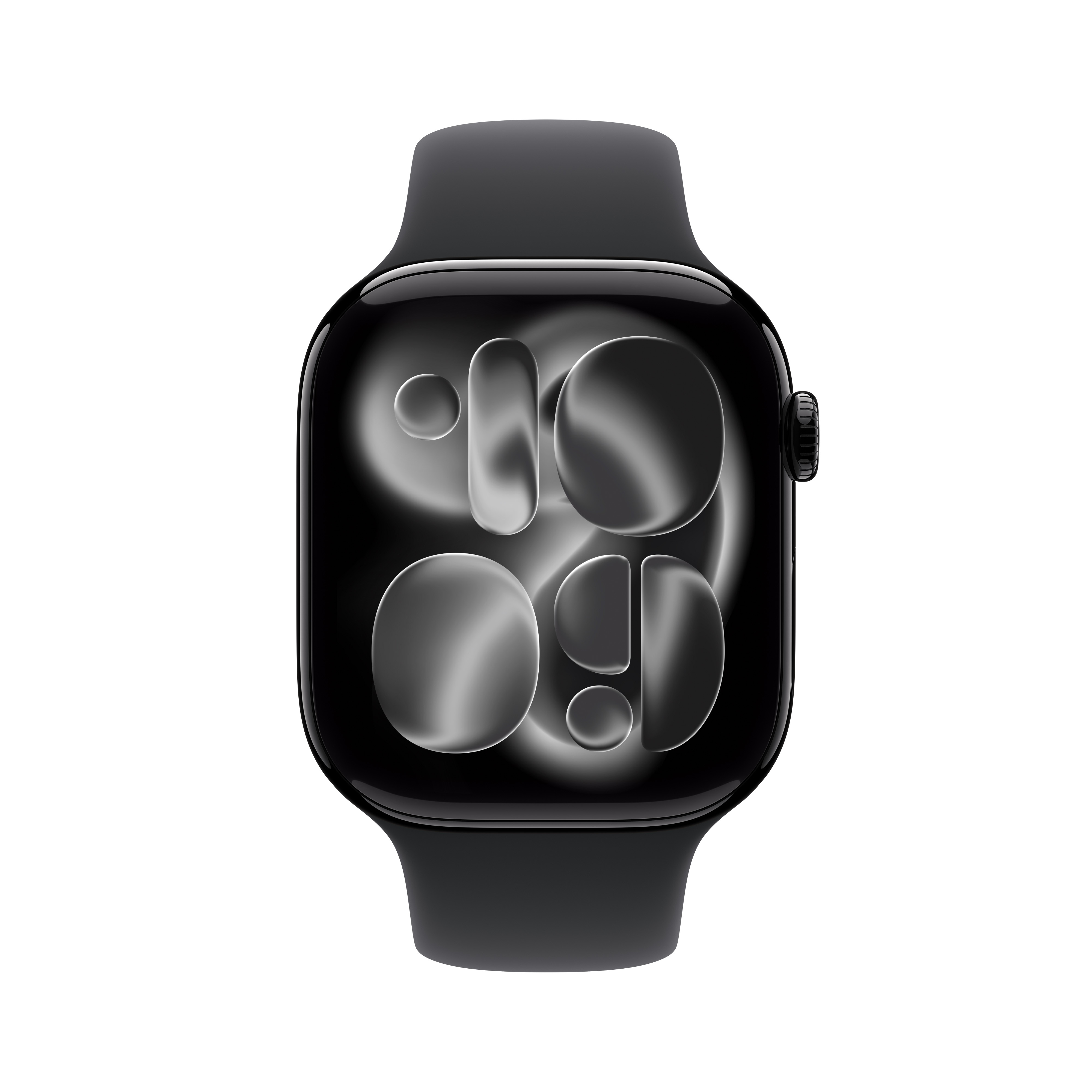 Apple Watch Series 11 (GPS) 46mm Aluminium diamantschwarz mit Sportarmband S/M schwarz