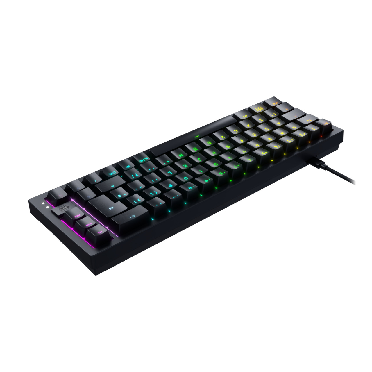Cherry K5V2 - Tastatur - 65% - compact TKL - hintergrundbeleuchtet - USB - AZERTY - Französisch - Ta