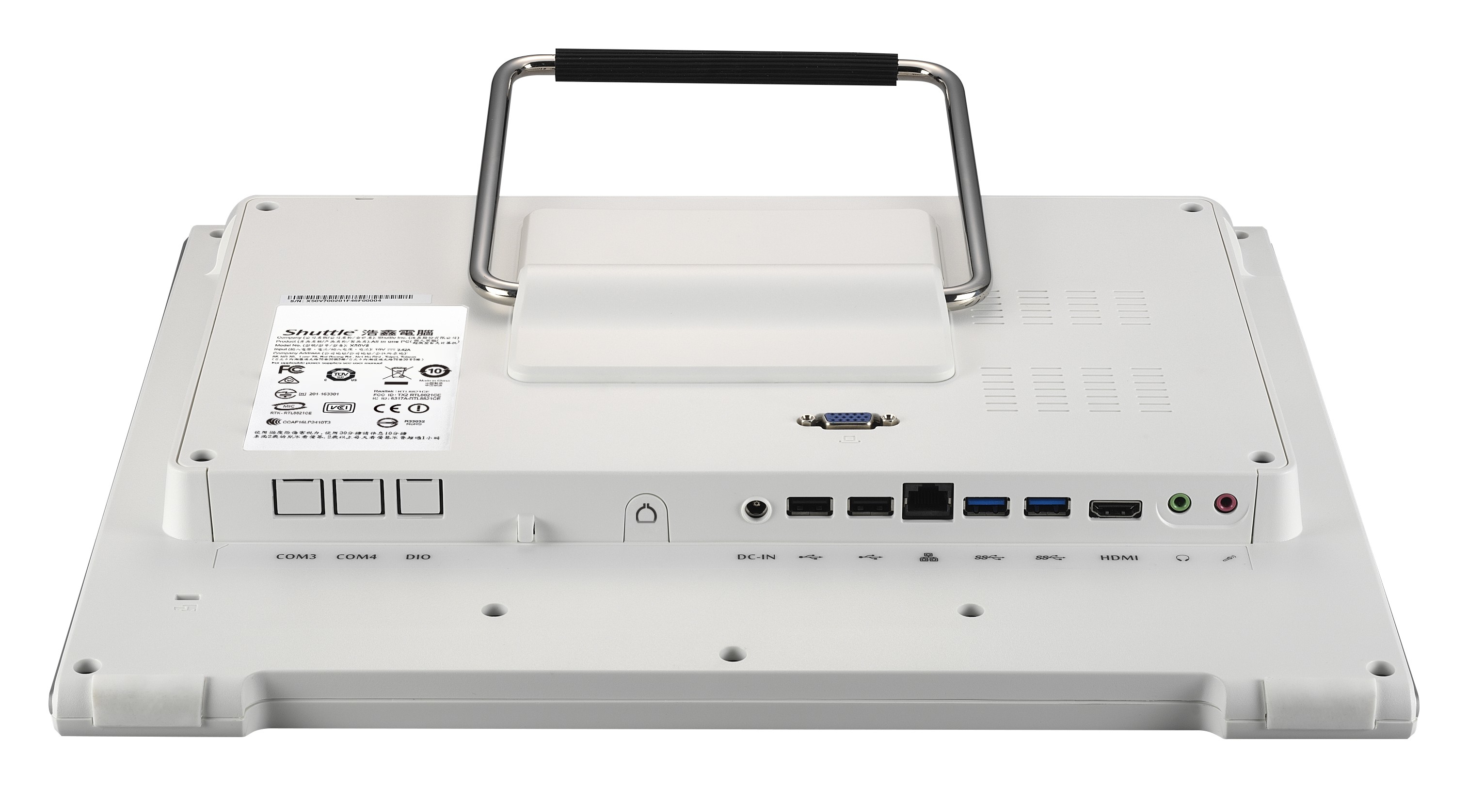 Shuttle All-In-One Barebone X50V8U3, 15,6" Single-Touch-Screen (resistiv), Intel Core i3-10110U, Wif