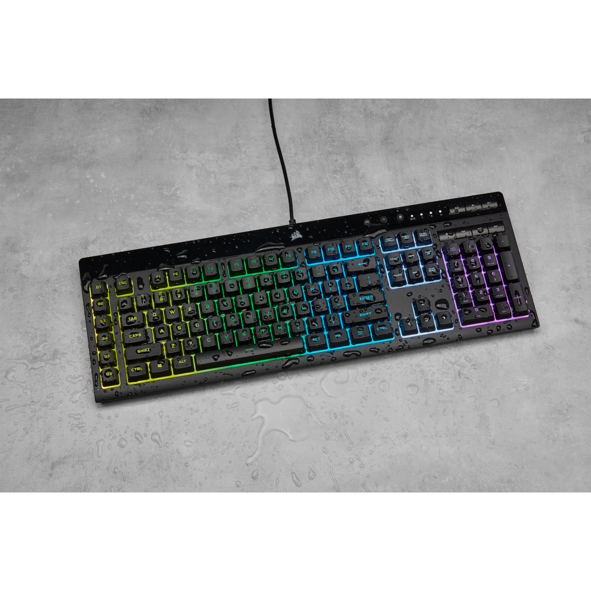 Corsair Gaming K55 RGB PRO Tastatur, USB, QWERTZ, IP42