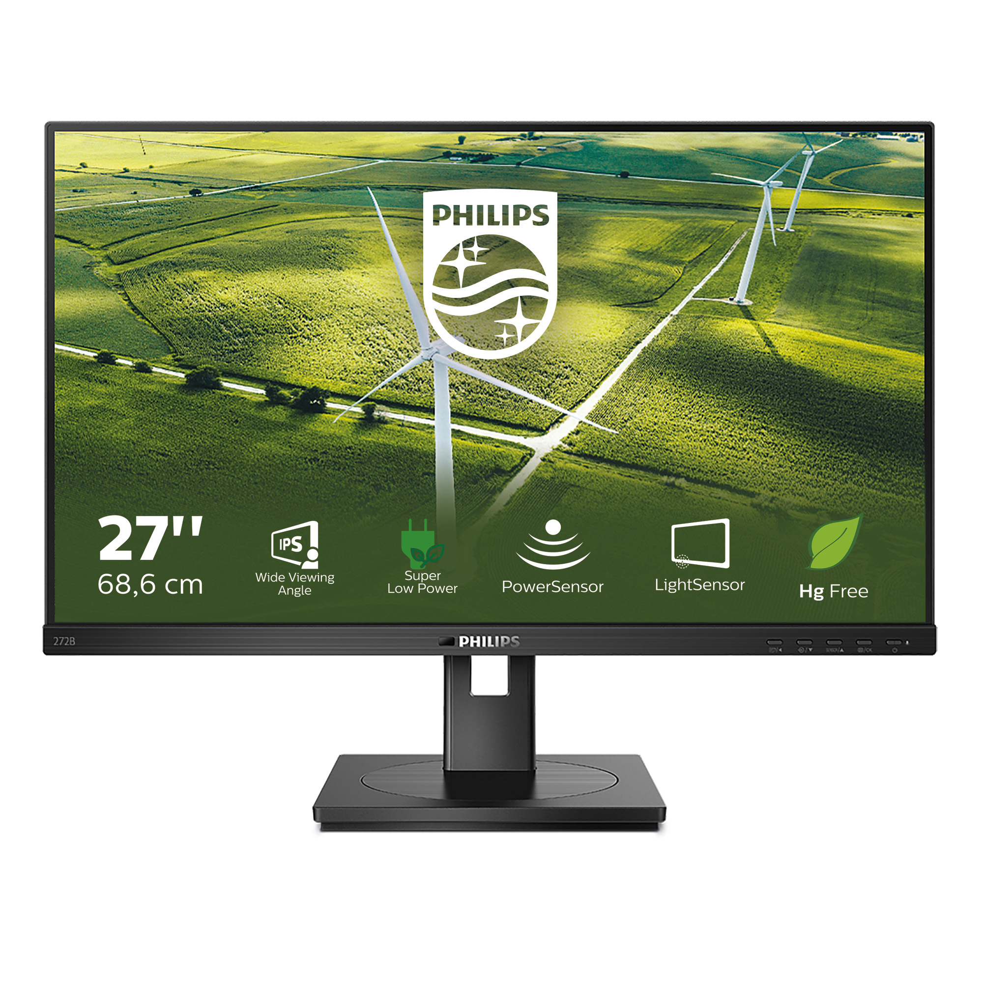 Philips B-line 272B1G Monitor 68.6cm (27") Full HD, IPS, 4ms, HDMI, Displayport, DVI, USB