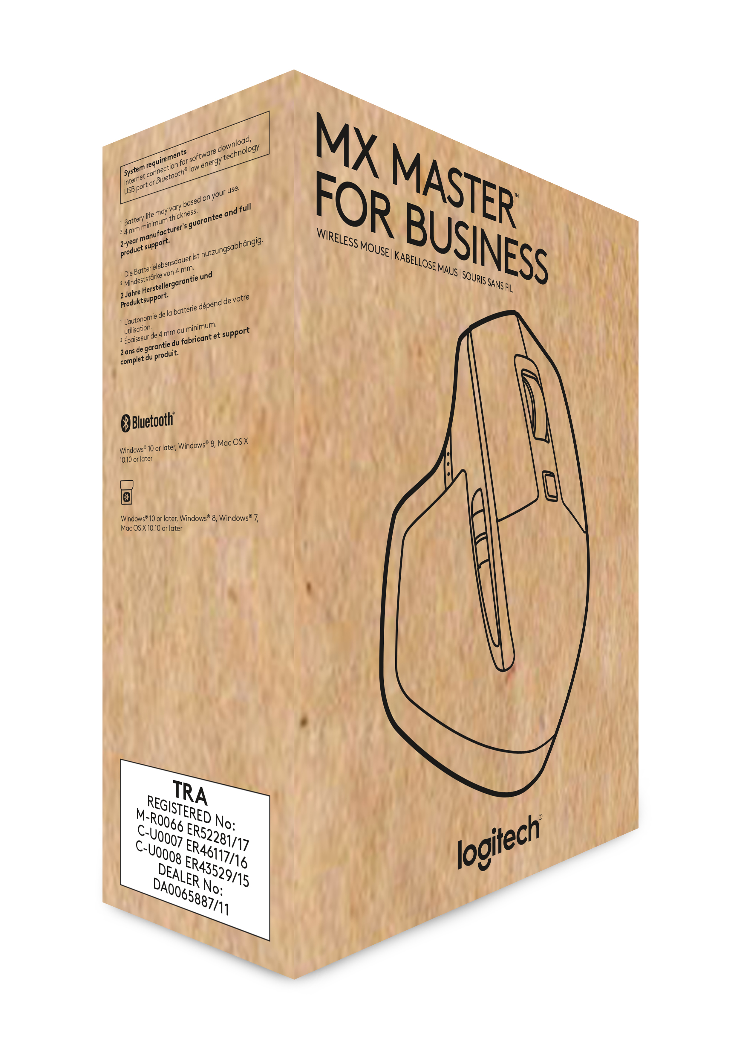 Logitech MX Master for Business Meterorite Grey, USB/Bluetooth
