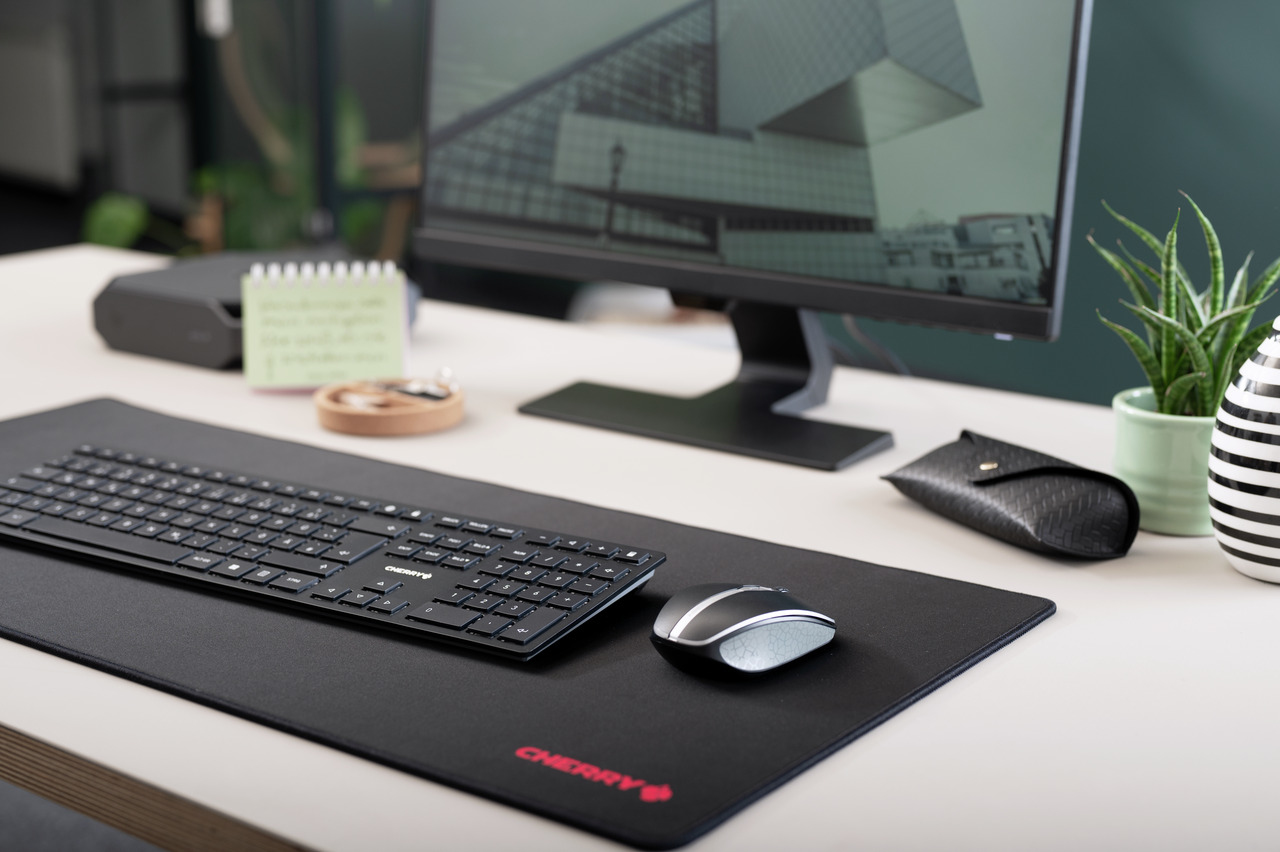Cherry KW 9100 SLIM - Tastatur - kabellos - 2.4