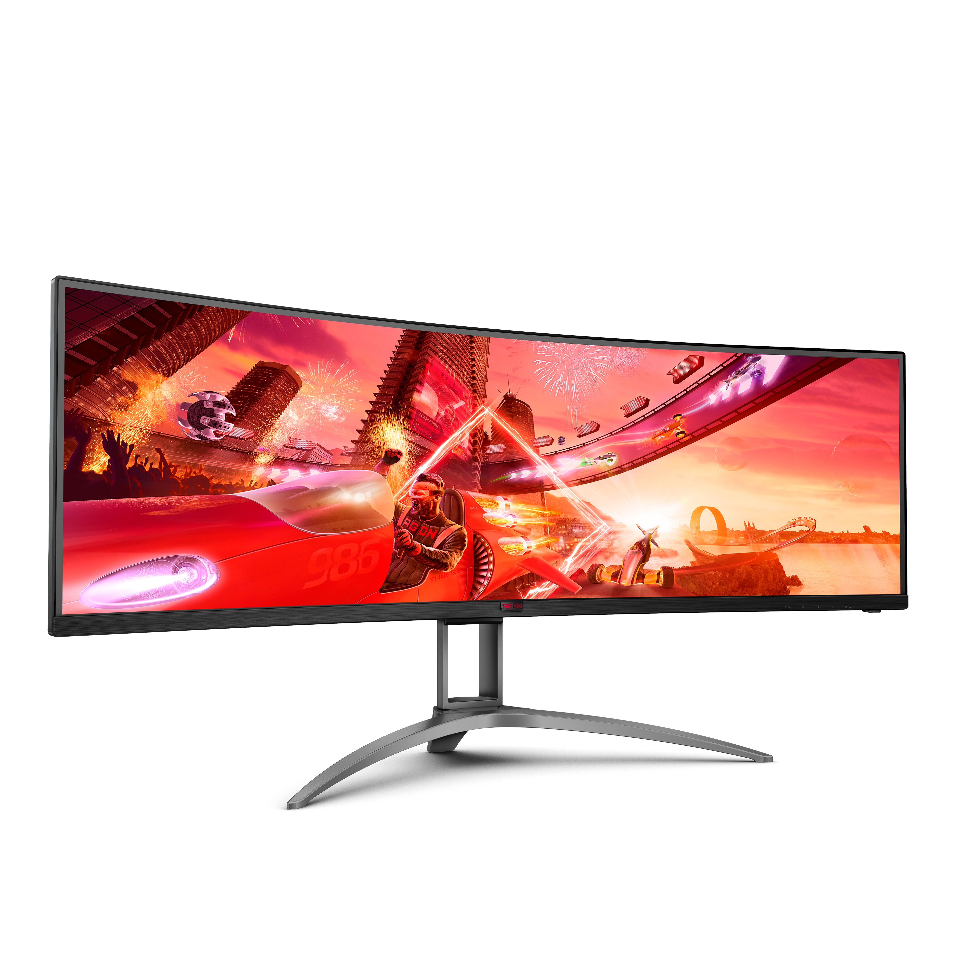 AOC Gaming AG493UCX2 - AGON Series - LED-Monitor - Gaming - gebogen - 124.5 cm (49")