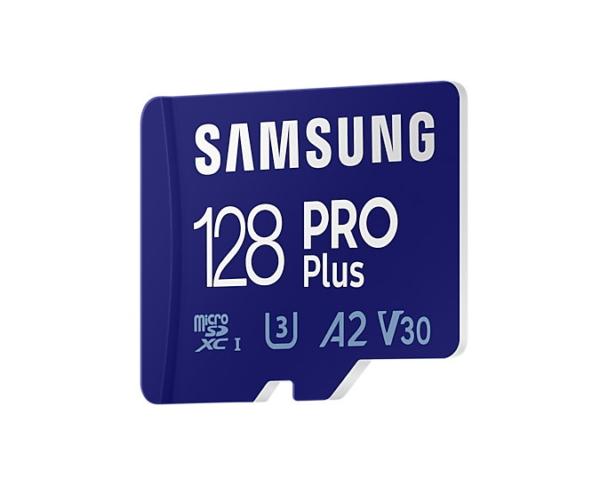 Samsung PRO Plus, 128 GB, MicroSDXC, Klasse 10, UHS-I, 160 MB/s, 120 MB/s