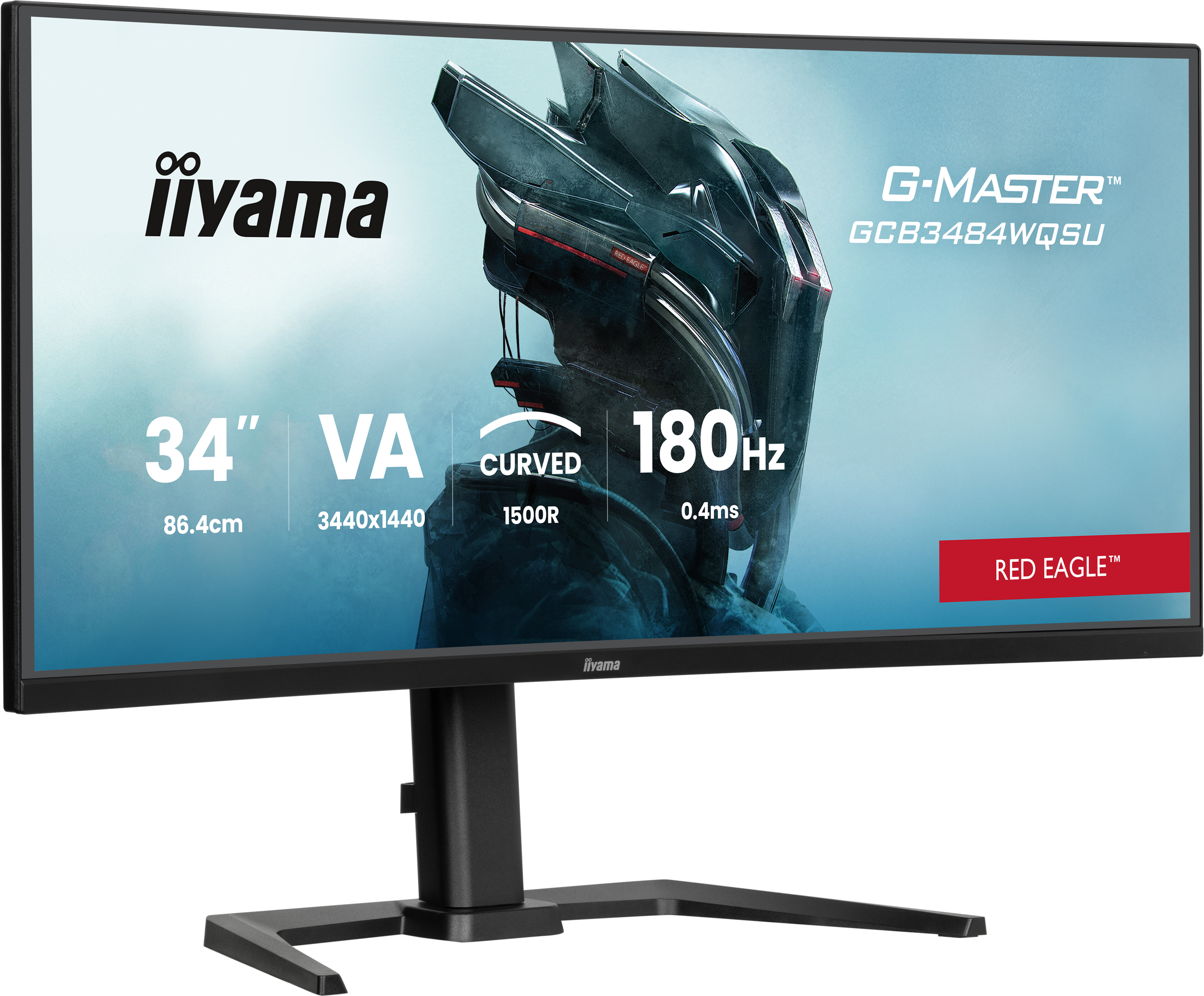 Iiyama G-MASTER Red Eagle GCB3484WQSU-B1 - LED-Monitor - Gaming - gebogen - 86.4 cm (34")