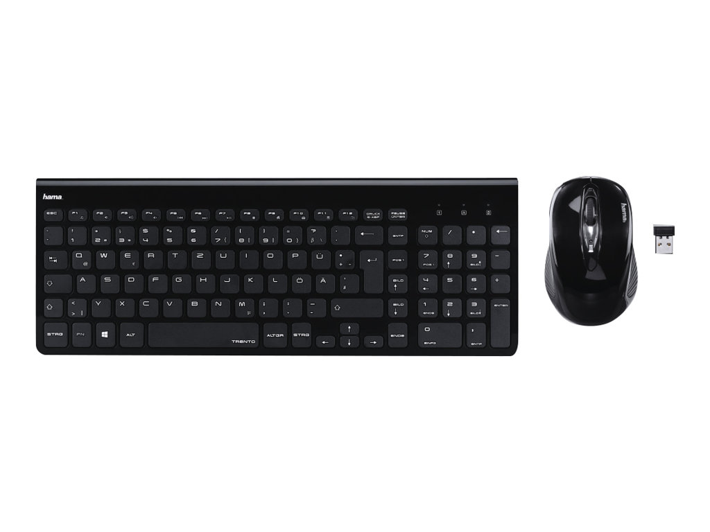 Hama "Trento" - Tastatur-und-Maus-Set - kabellos
