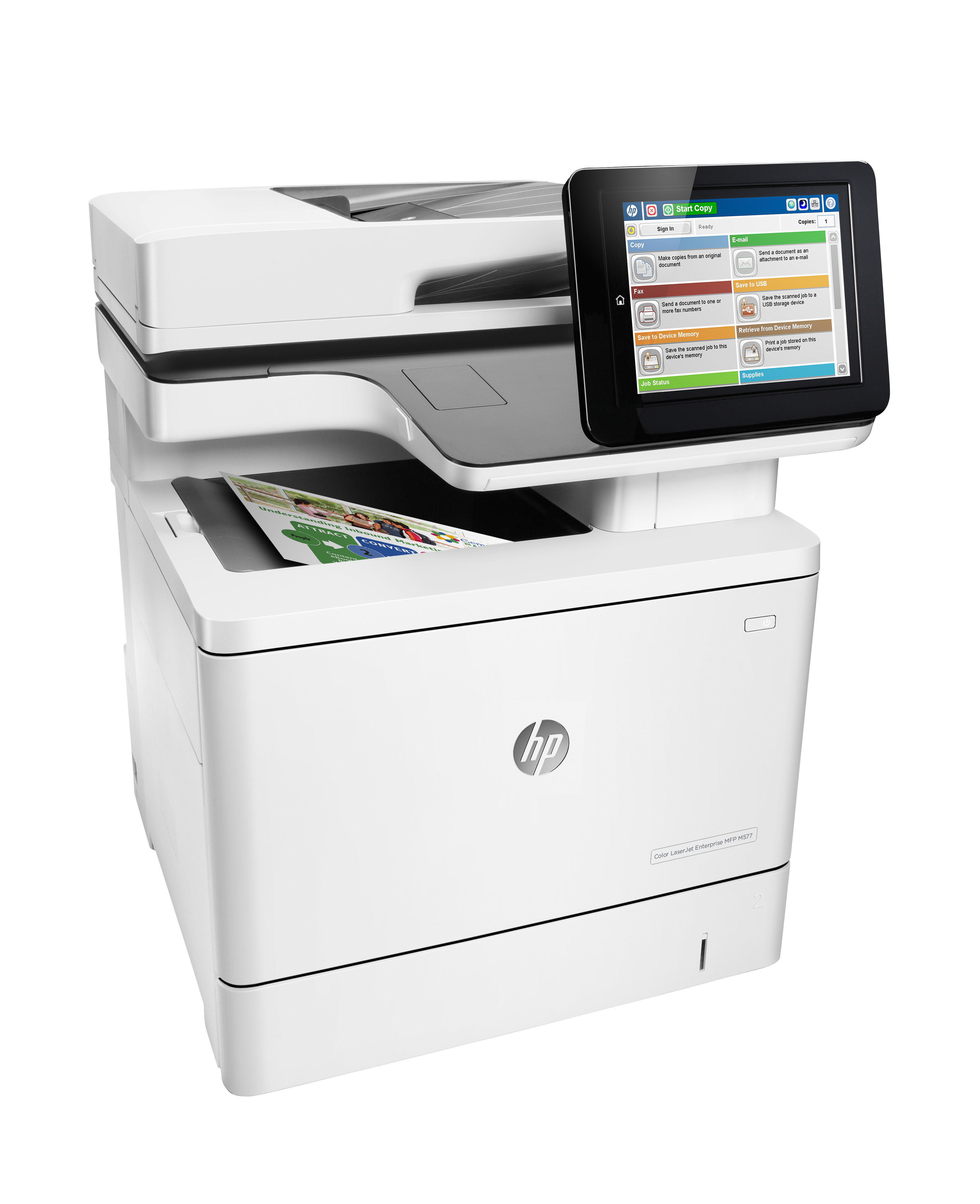 HP Color LaserJet Enterprise MFP M577dn - Multifunktionsdrucker - Farbe - Laser - Legal (216 x 356 m