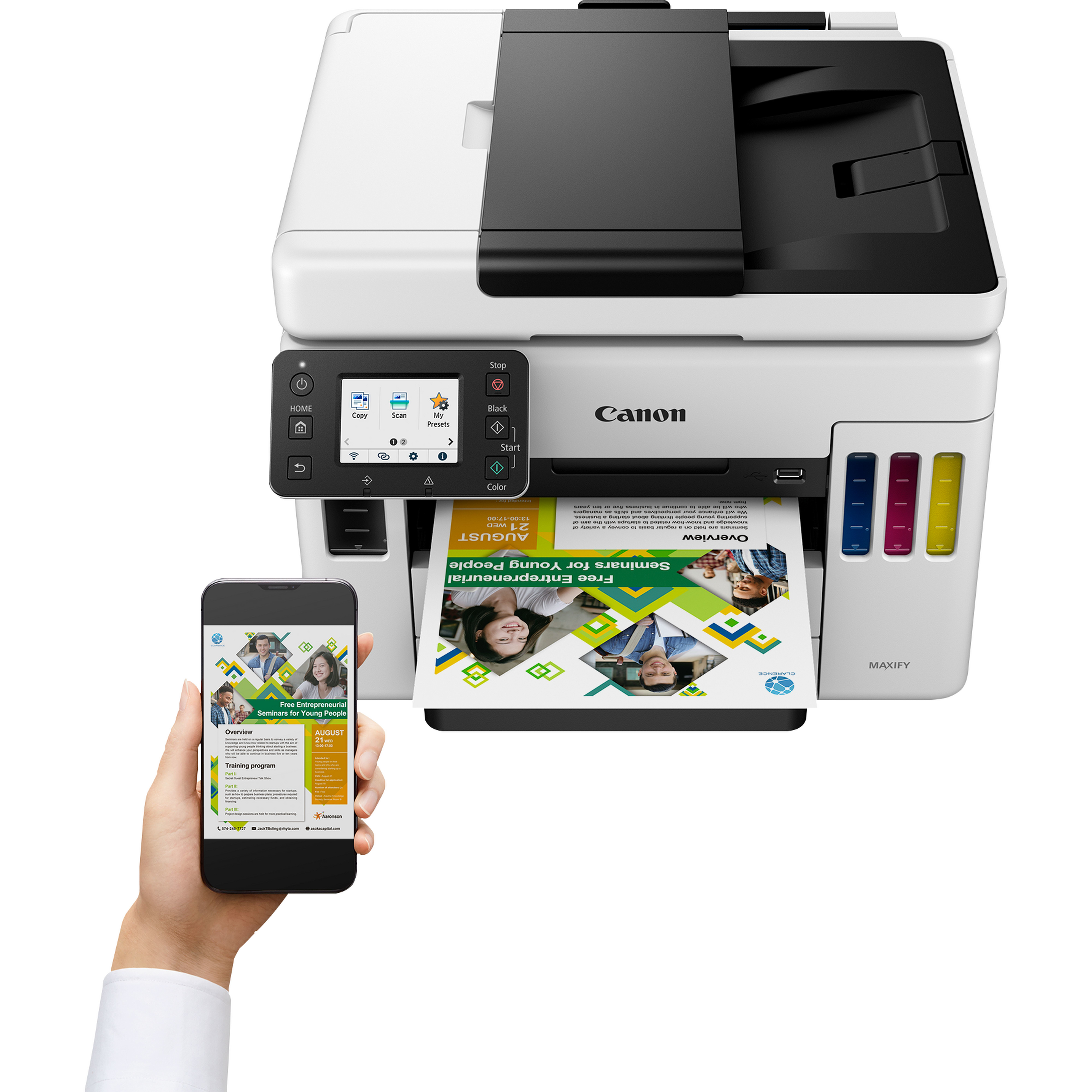 Canon MAXIFY GX7050, Multifunktionsdrucker, Farbe, Tintenstrahl, nachfüllbar