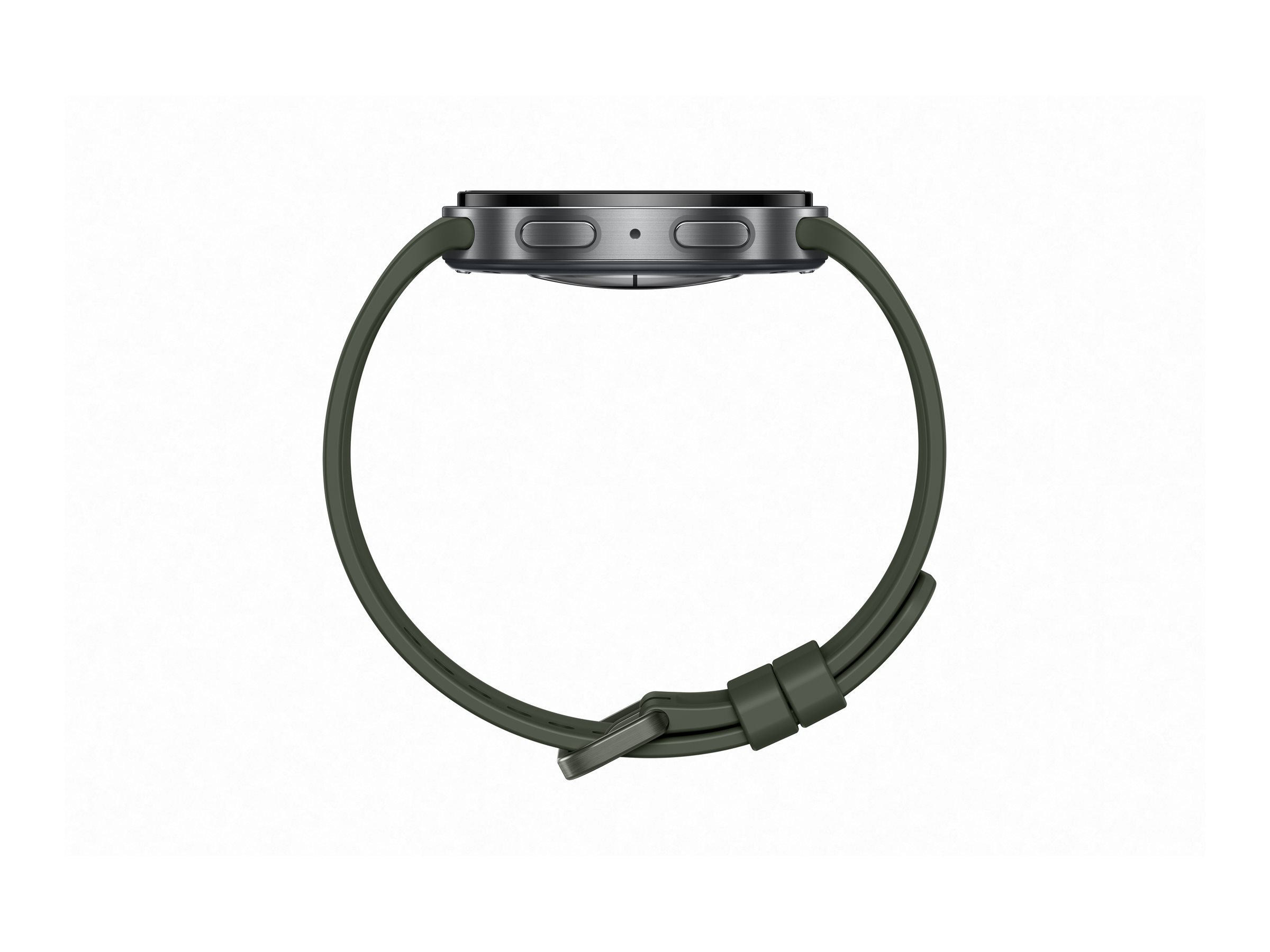 Samsung Galaxy Watch9 - 44 mm - silber - intelligente Uhr mit Sportband - Olive - Bandgröße: M/L - A