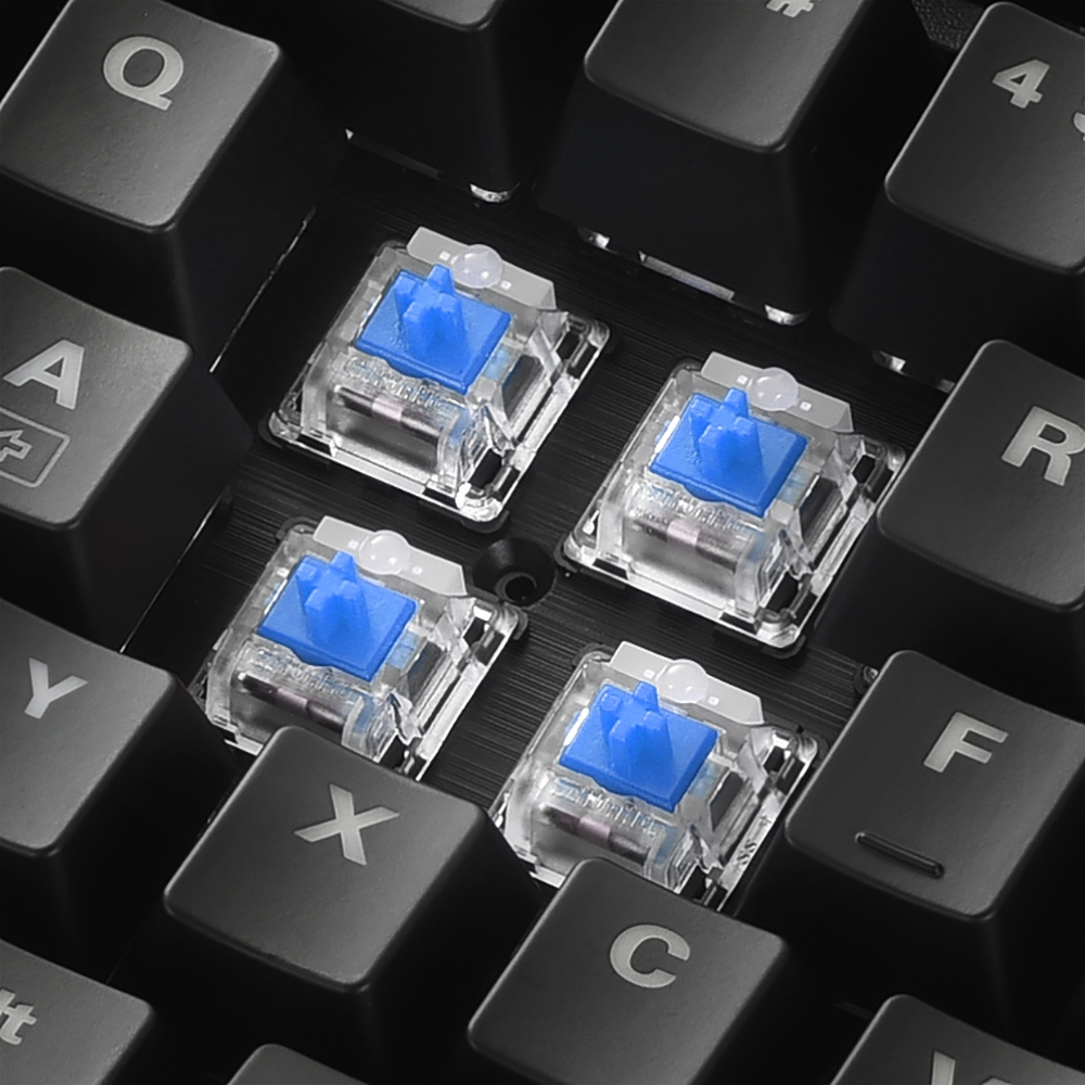 Sharkoon SKILLER SGK30, Kabelgebunden, USB, Mechanischer Switch, QWERTZ, RGB-LED, Schwarz